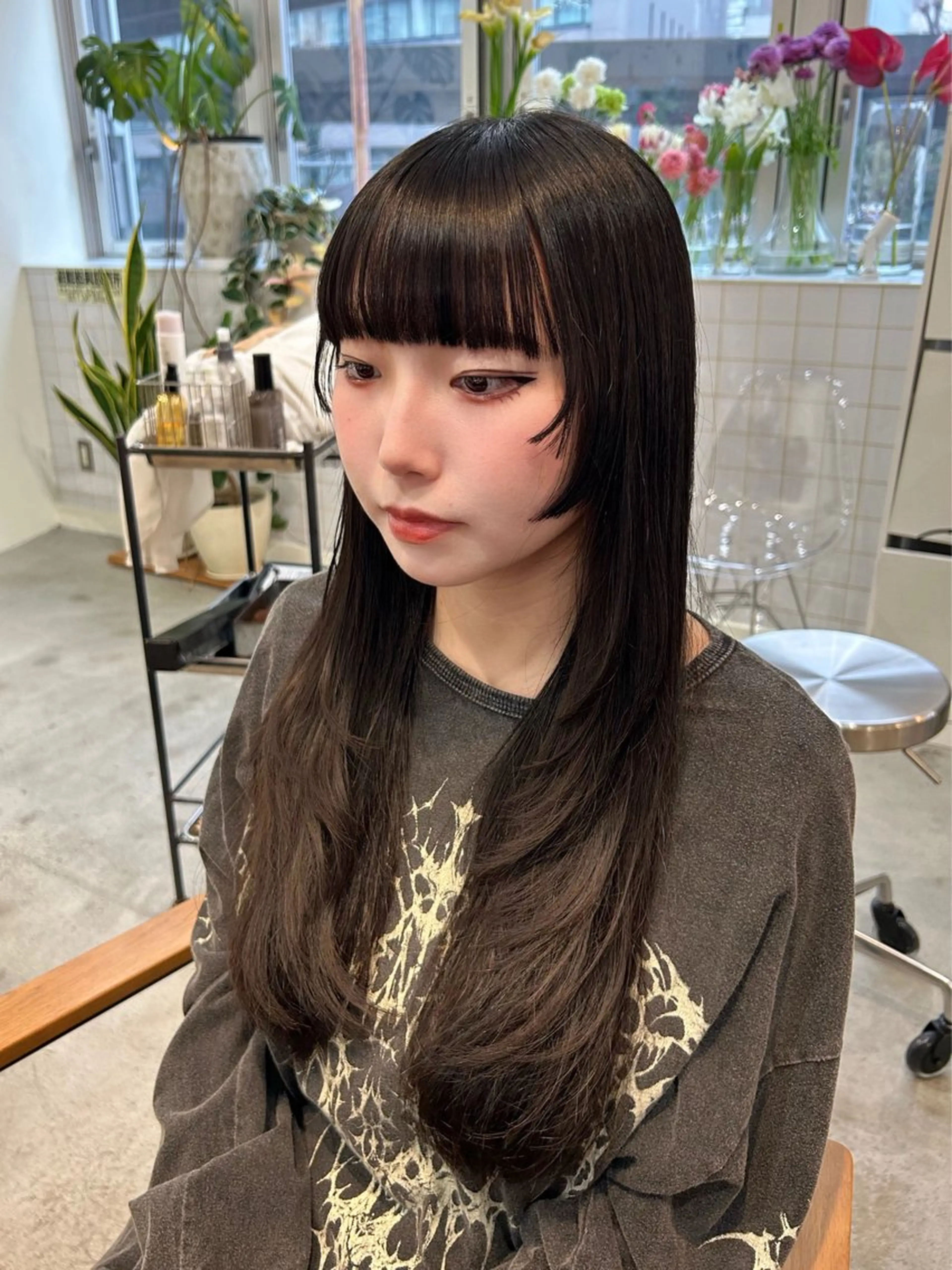 ロング ハイレイヤー レイヤーカット カット 梅田/透明感カラー ボブレイヤーきょうかのヘアスタイル