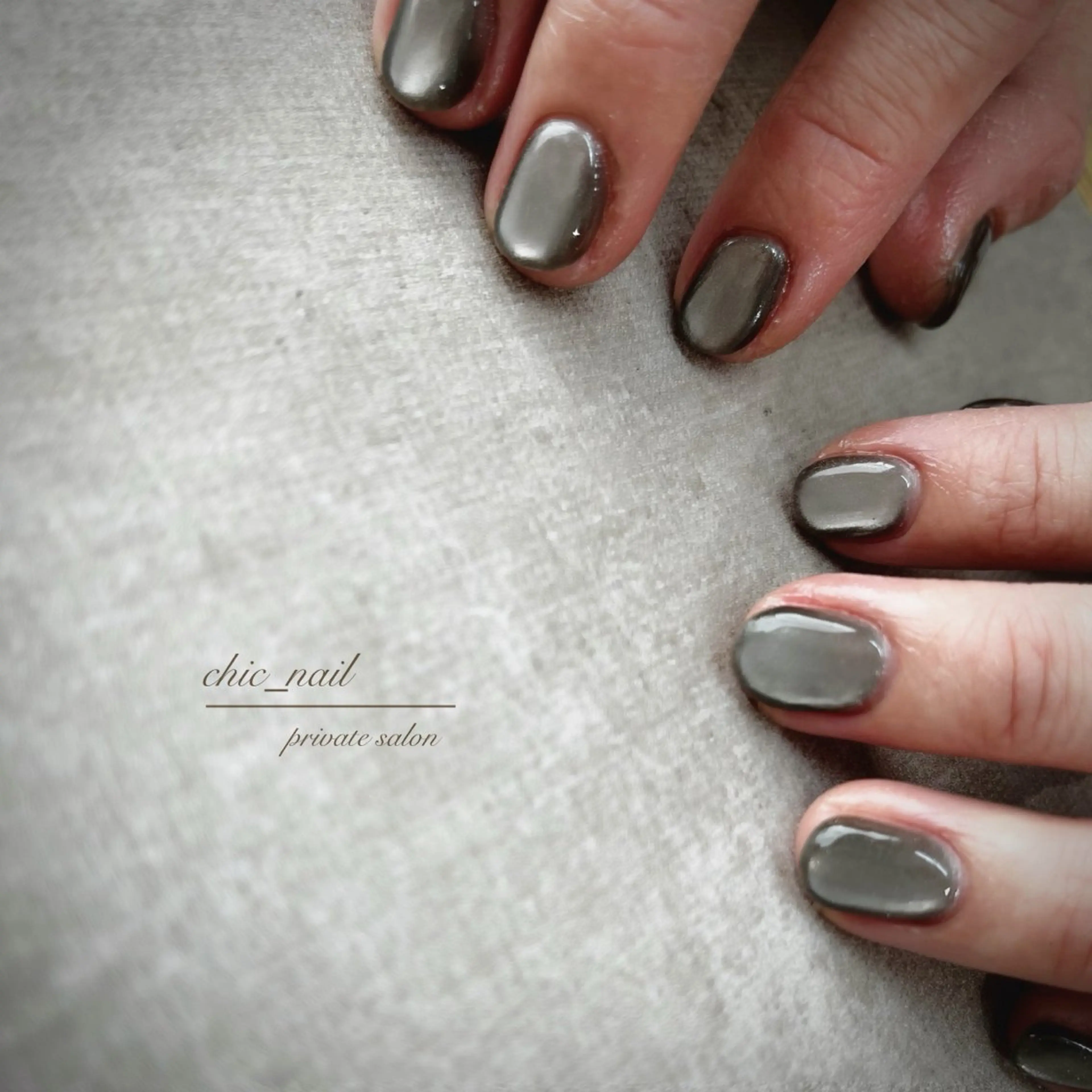ネイル マグネットネイル ワンカラーネイル chic_nail chieのネイルデザイン