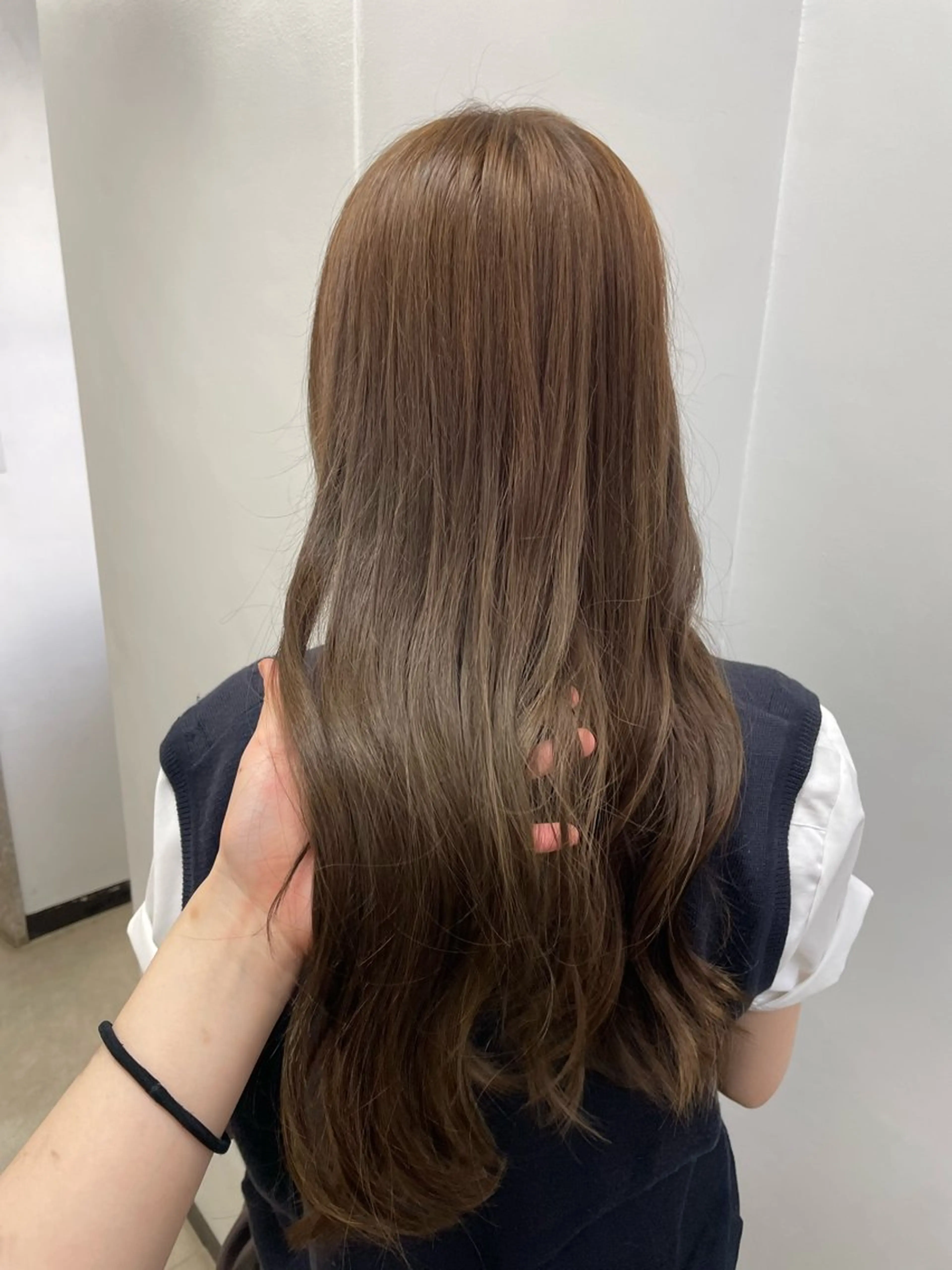 ロング カラー ヘアカラー ヘアセット 🤍ベージュ/透明感 韓国ヘア/まりん🤍のヘアスタイル