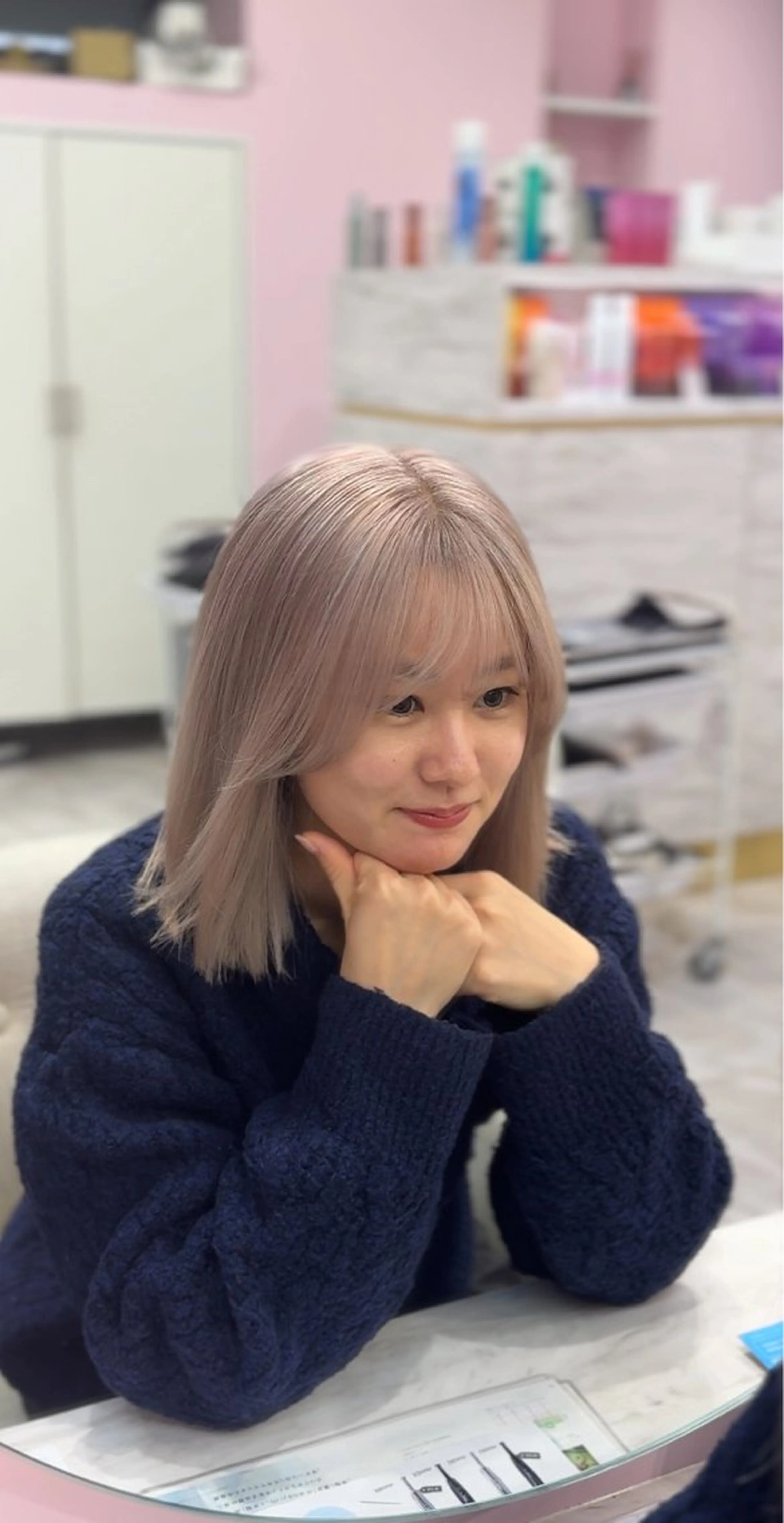 カラー ハイトーン/デザイン カラーぺこのヘアスタイル