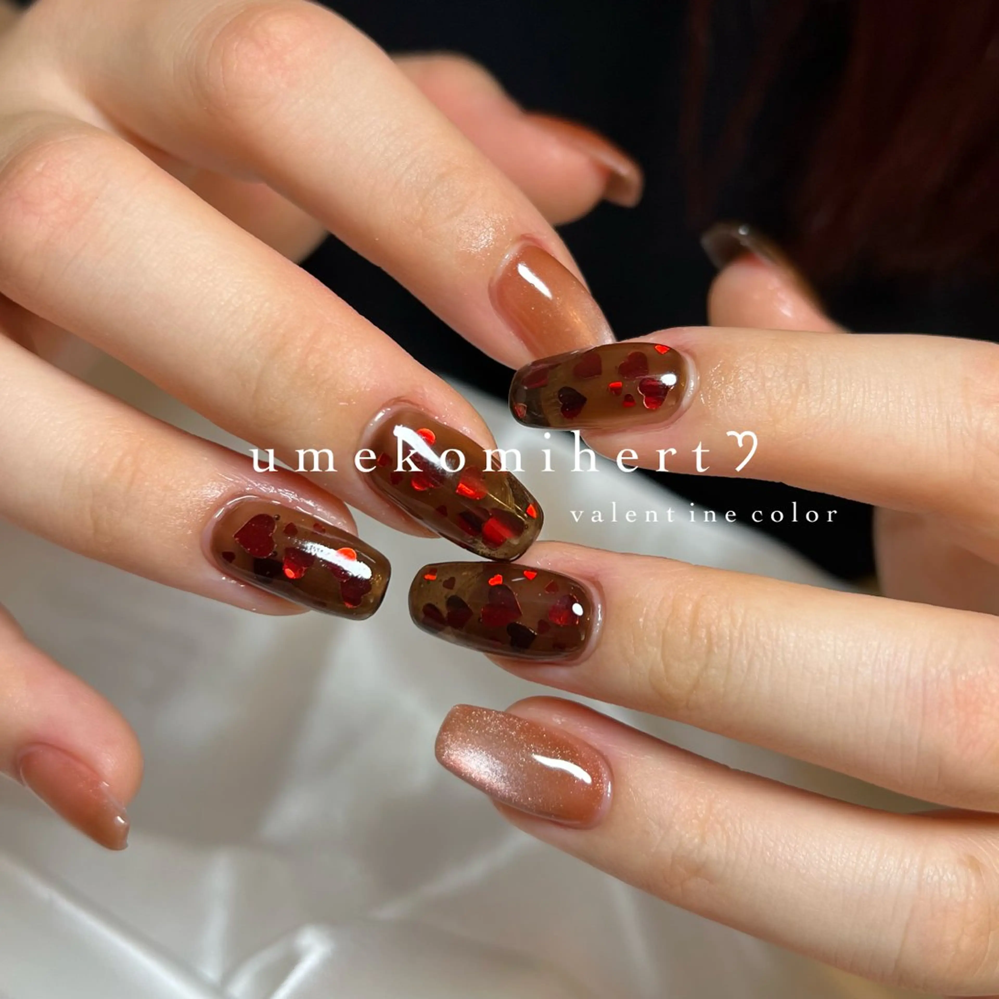 ネイル ハート ハンドネイル Nail Salon&School REPLENDA所属・REPLENDA/ azusa(石井梓)のネイルデザイン