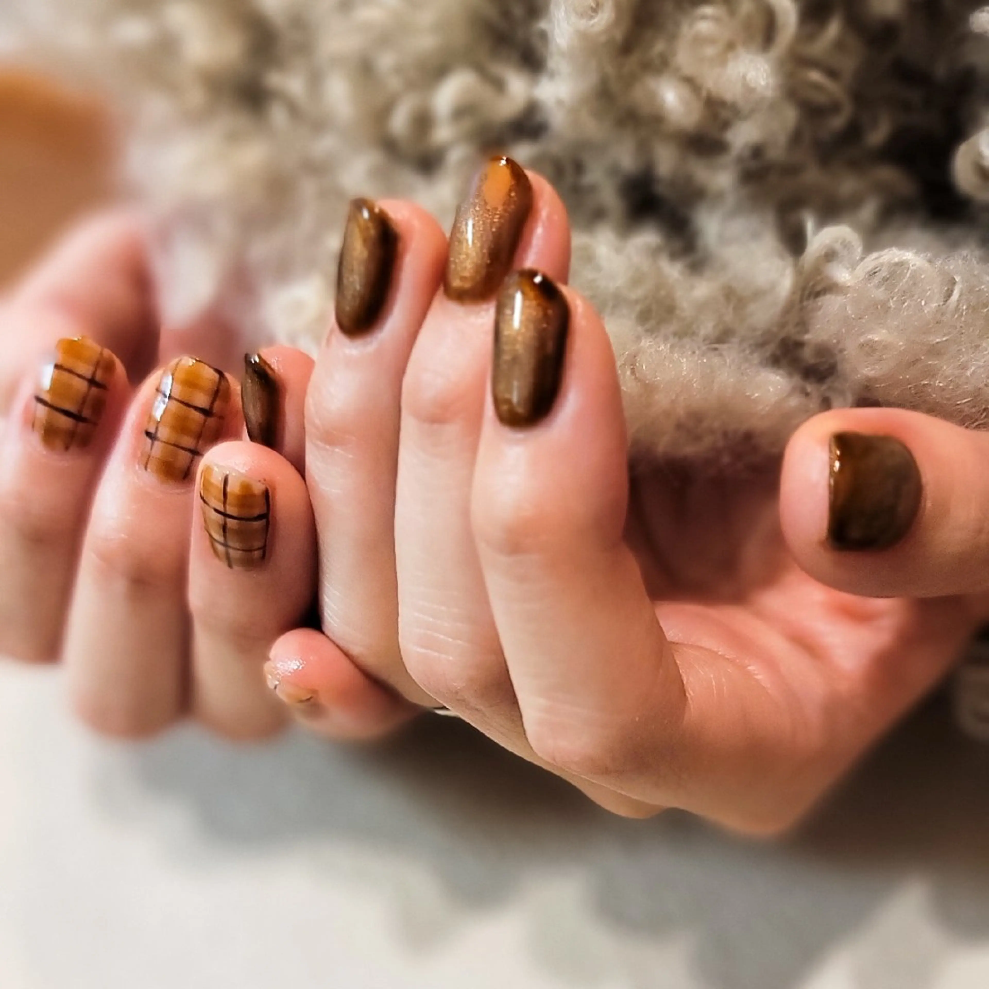 ネイル ハンドネイル 🌲🌳🚪iiit o🌲🌳🌲のネイルデザイン