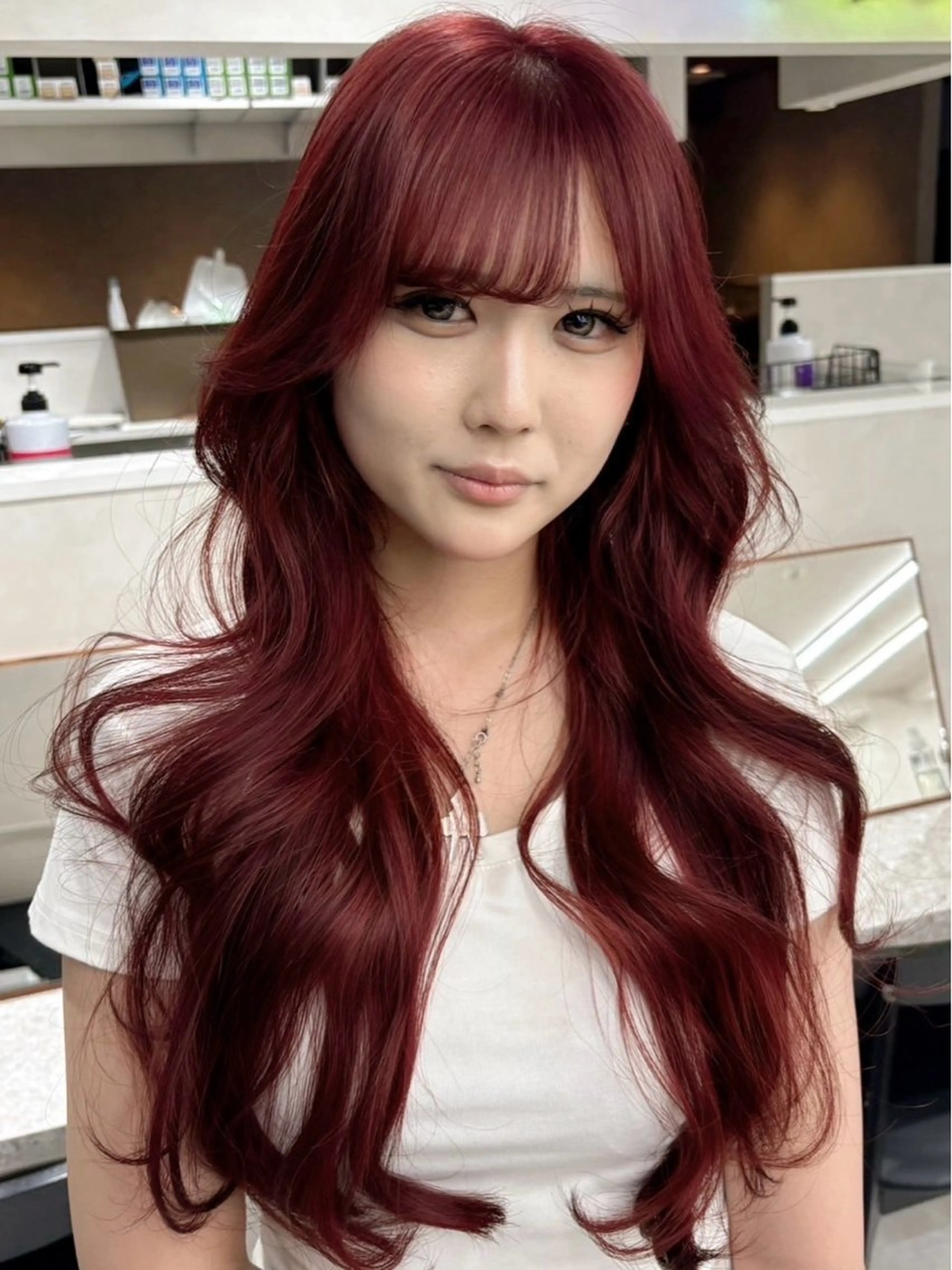 ロング AIRI🦋 韓国ヘアのヘアスタイル