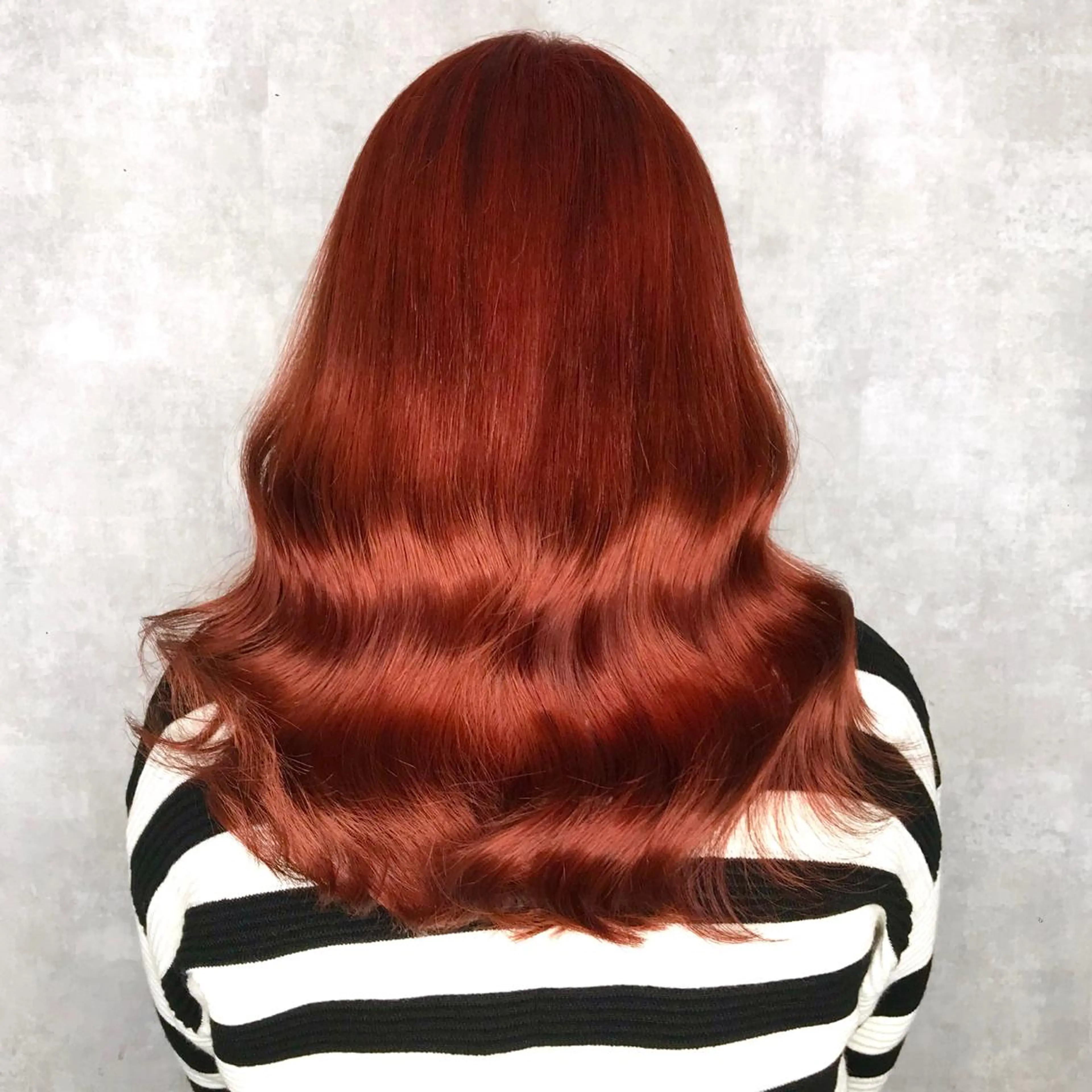 ロング カラー ブリーチ オレンジ ヨシンモリ ムルギョル巻き 韓国風ヘア サロウィン所属・K-POP好き美容師 🇰🇷Kai.Yのヘアスタイル