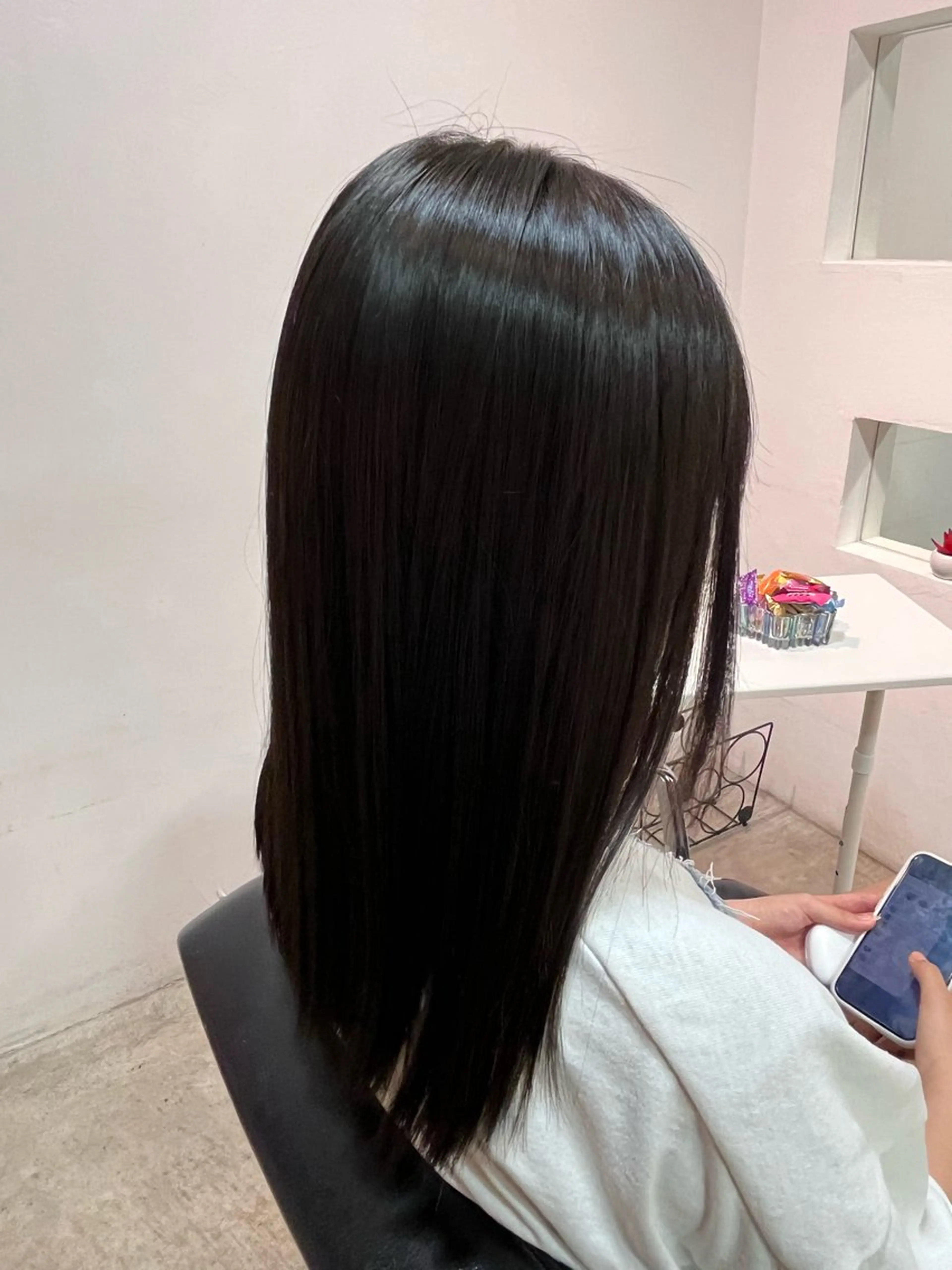 セミロング 縮毛矯正 ティフ(TIF)所属・おおた あいこのヘアスタイル