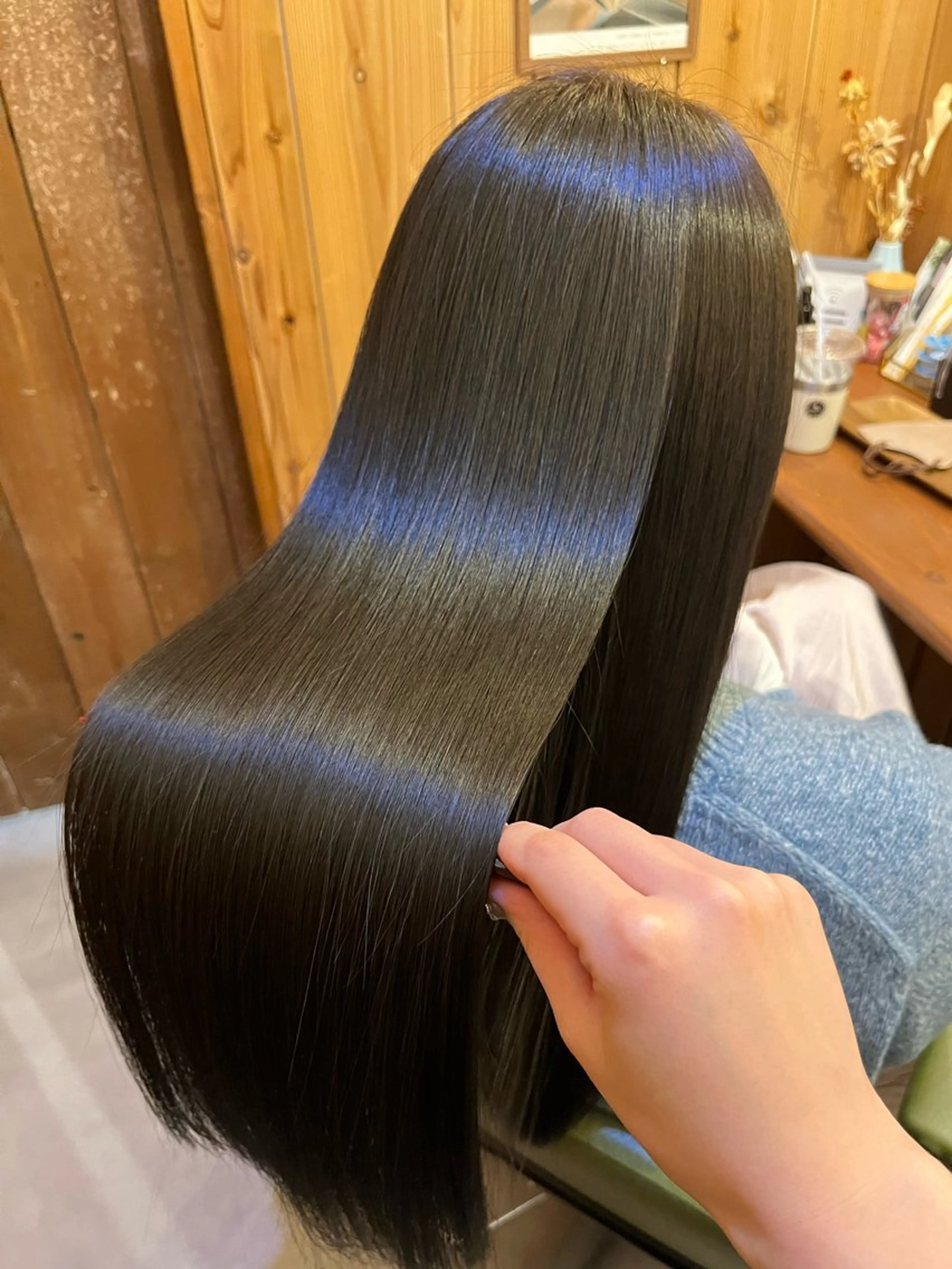 ロング くせ毛 酸性ストレート 縮毛矯正 mirish枚方店所属・Mirish 枚方のヘアスタイル