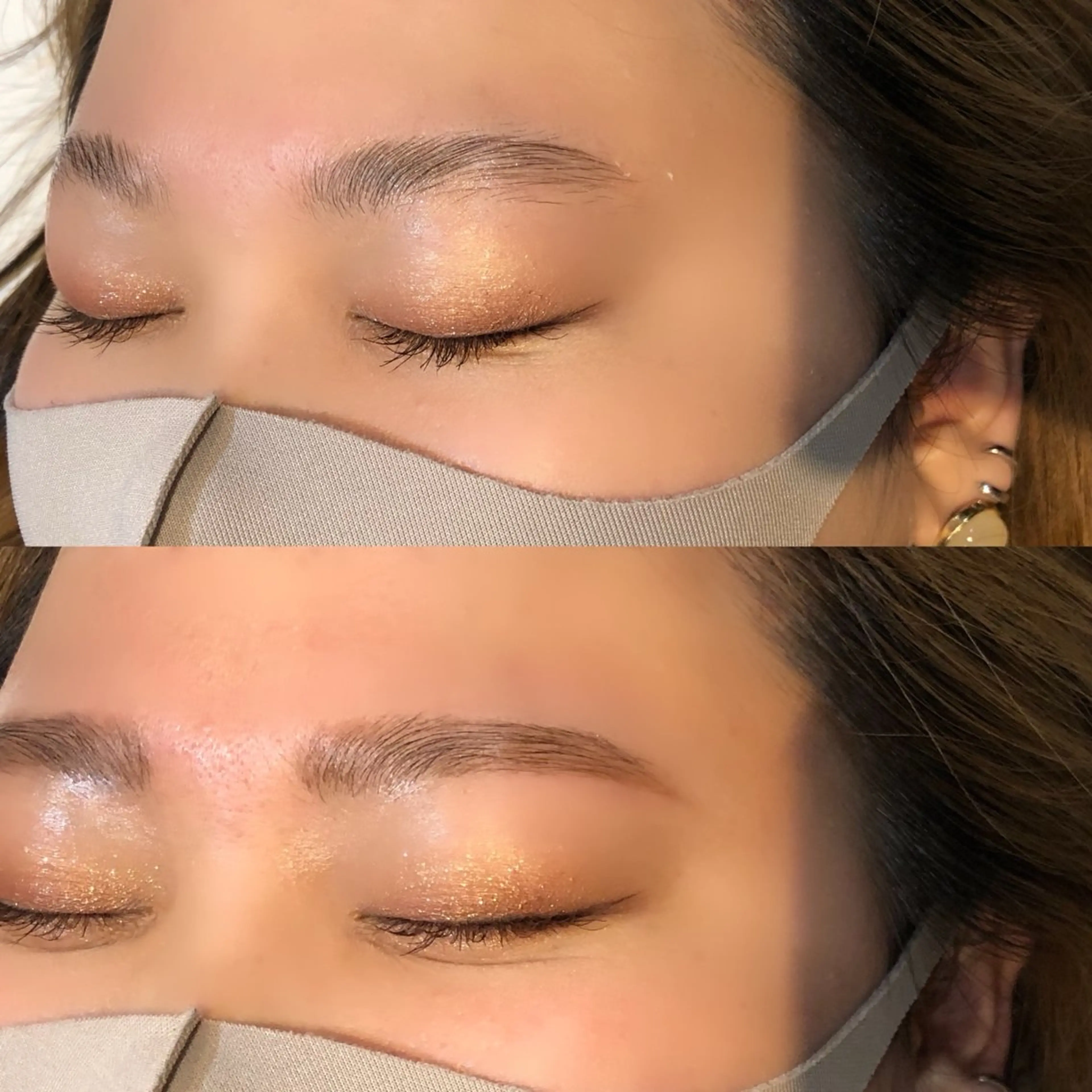 今大人気のスタンディングブロウ💄💋✨アイブロウワックス➕ アイブロウパーマの写真