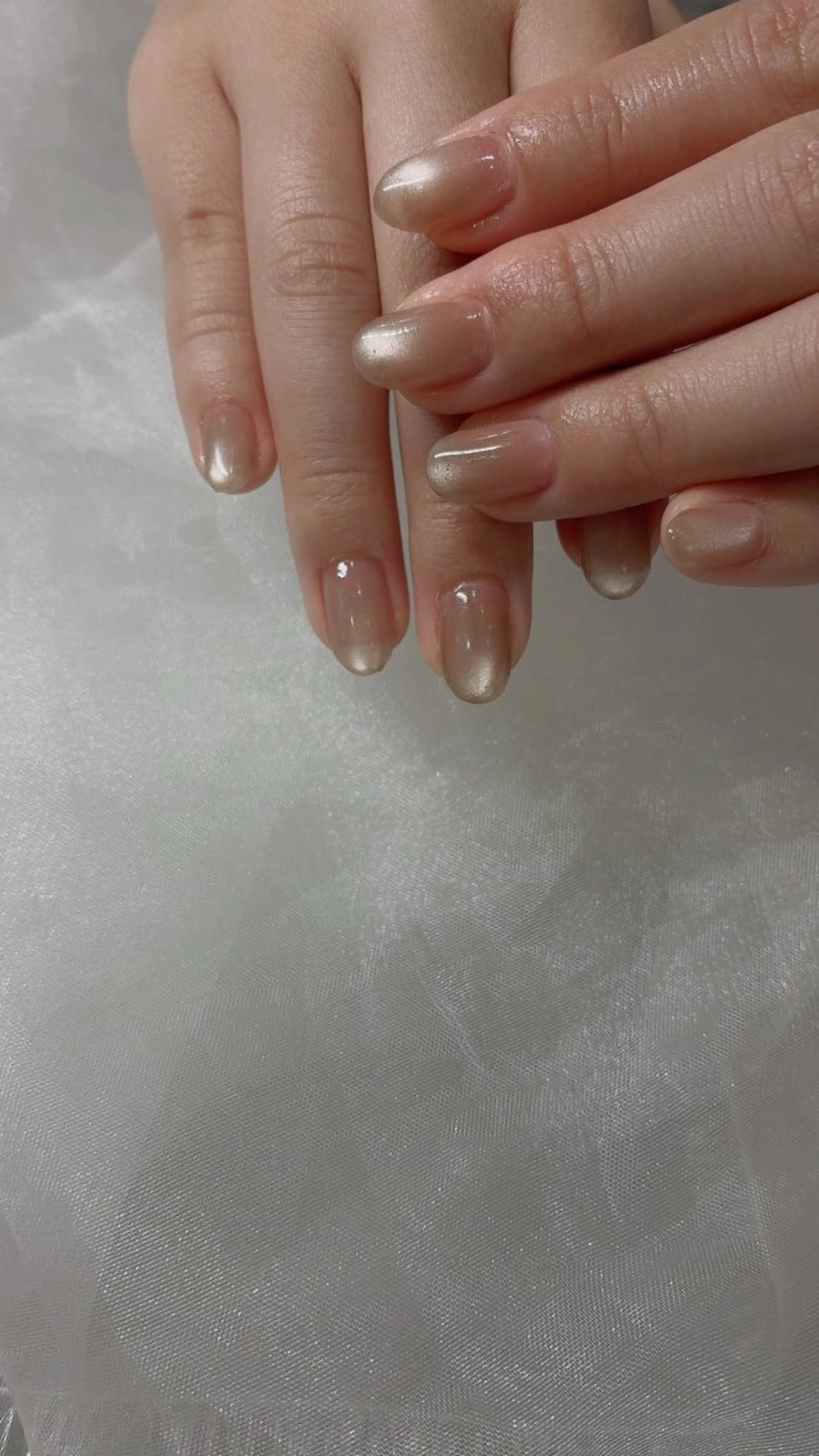 ネイル キラキラネイル マグネットネイル ビー玉ネイル otete eye&hand所属・otete eye&handのネイルデザイン