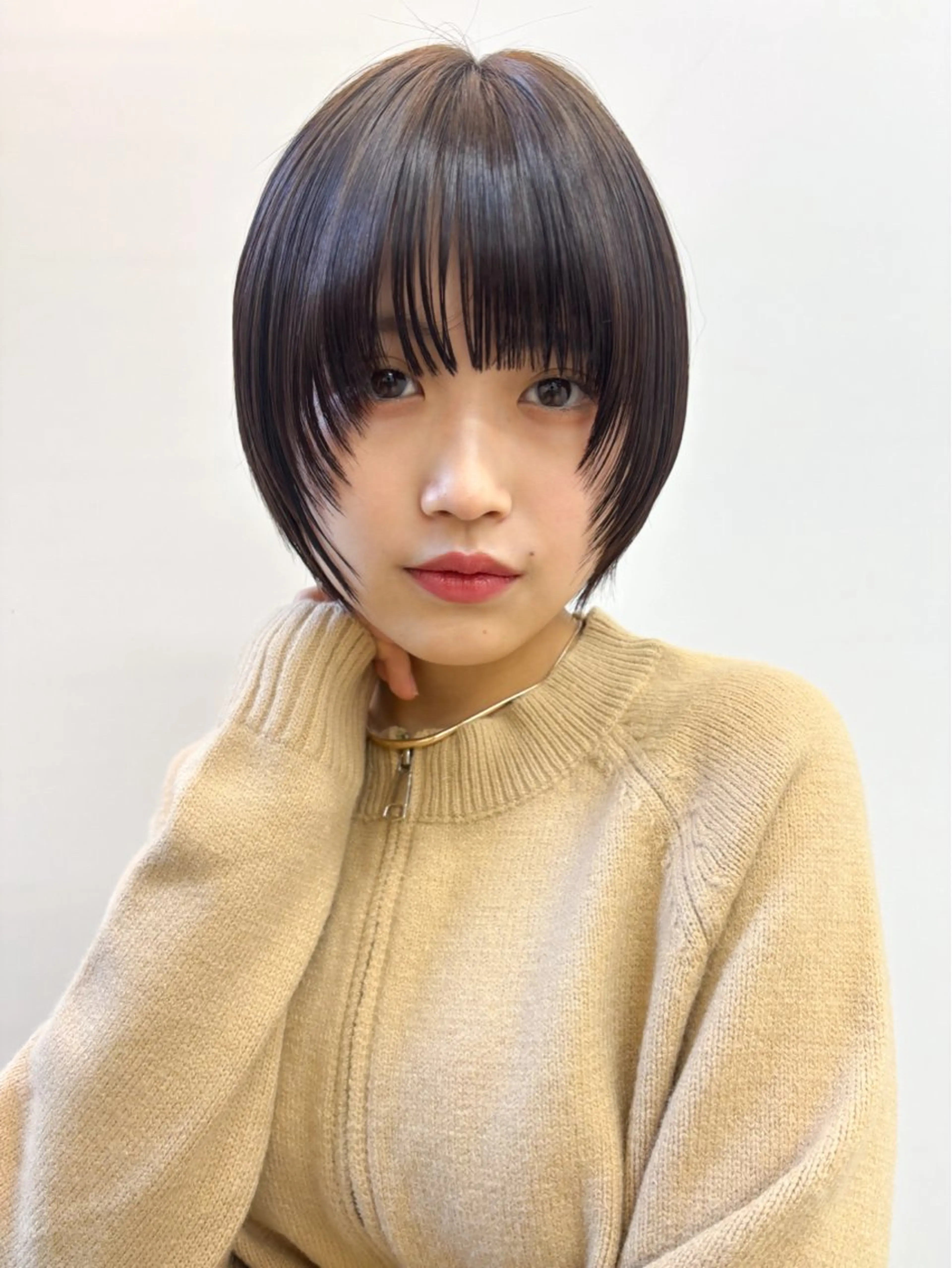 ショート 透明感抜群オリーブ/ ショウキのヘアスタイル