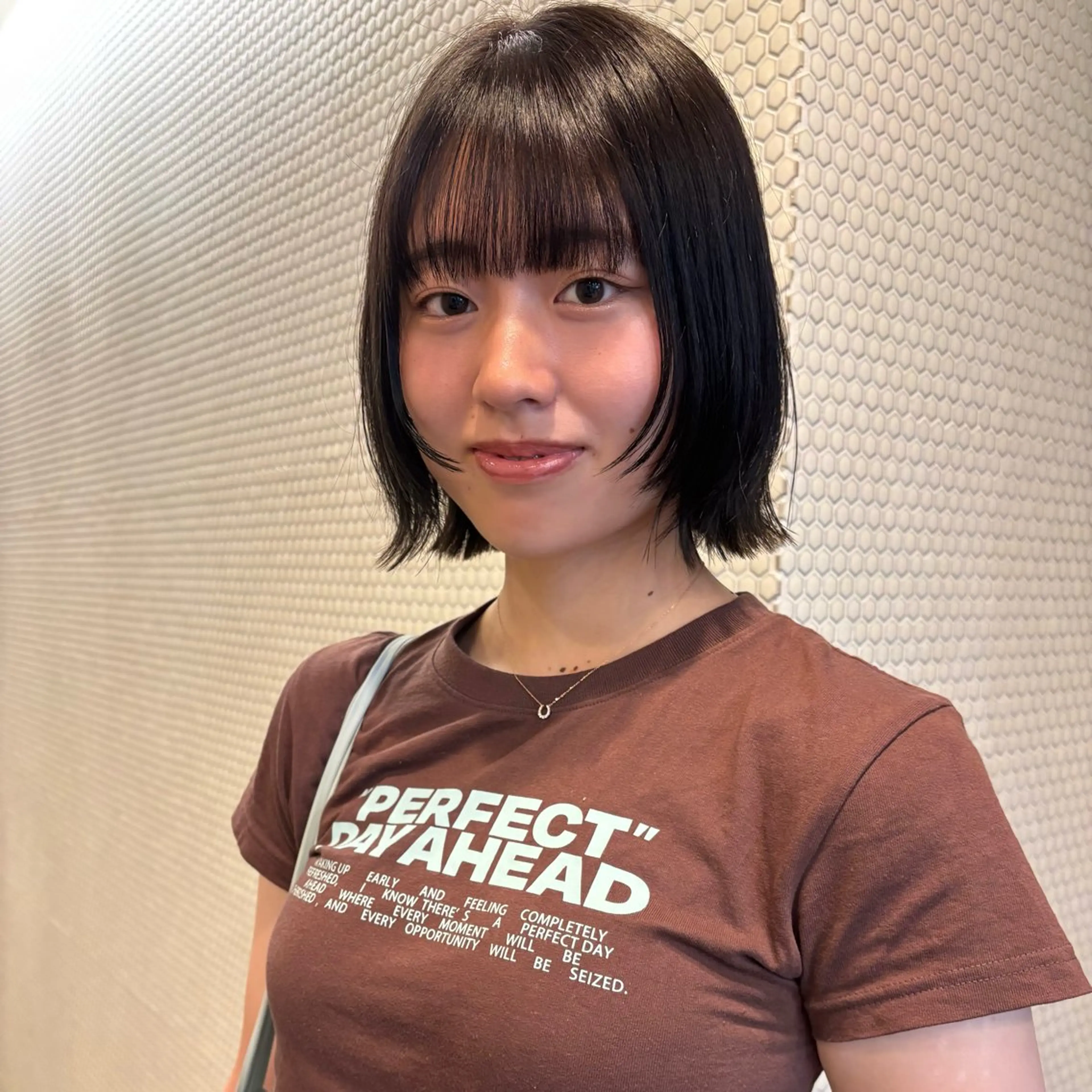 ショート ボブ/髪質改善/ ベージュ／細川実知香のヘアスタイル