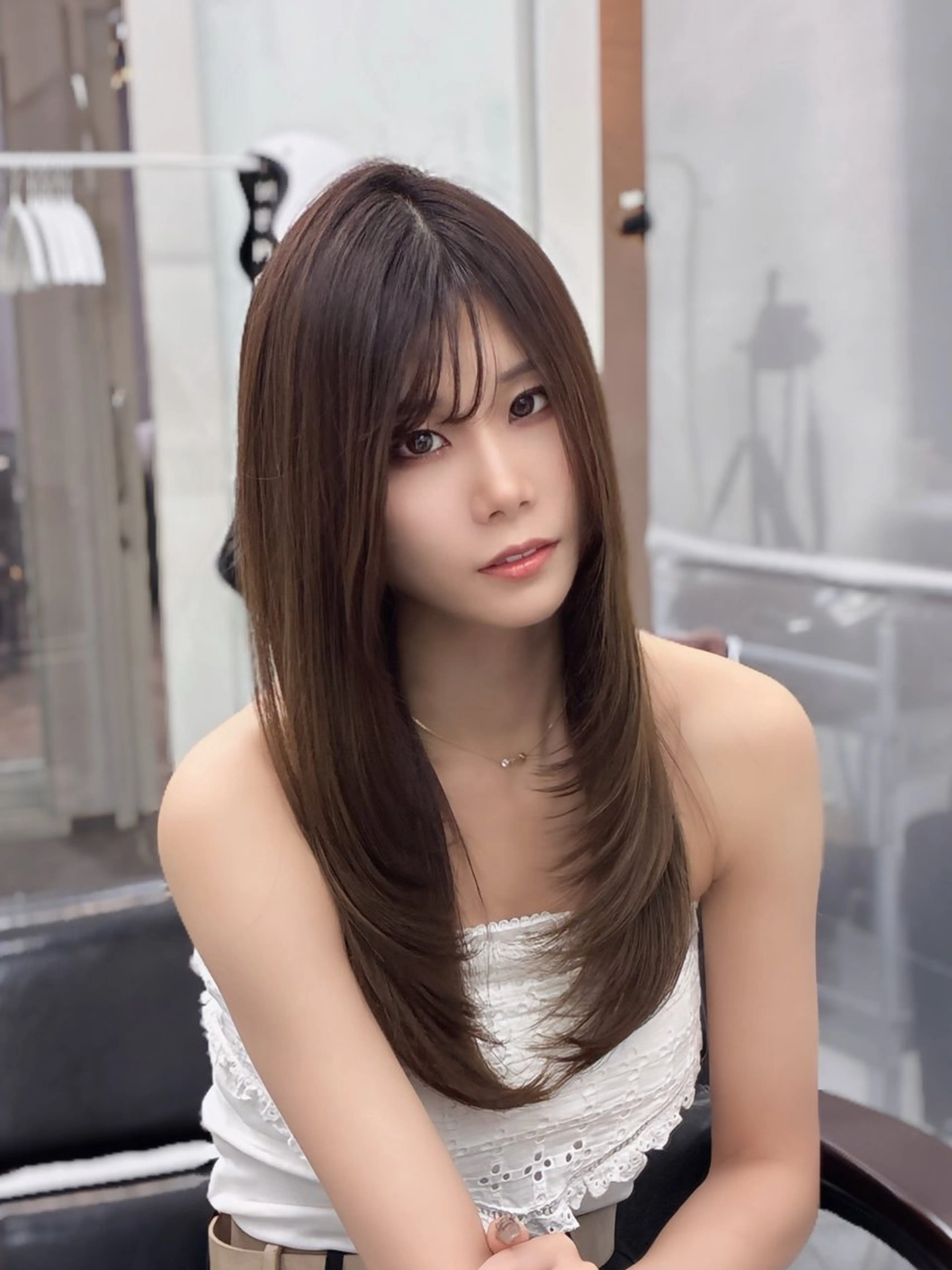 セミロング カット ヘアカラー トリートメント LOMKH所属・レイヤーカット/ 縮毛矯正/タツヤのヘアスタイル