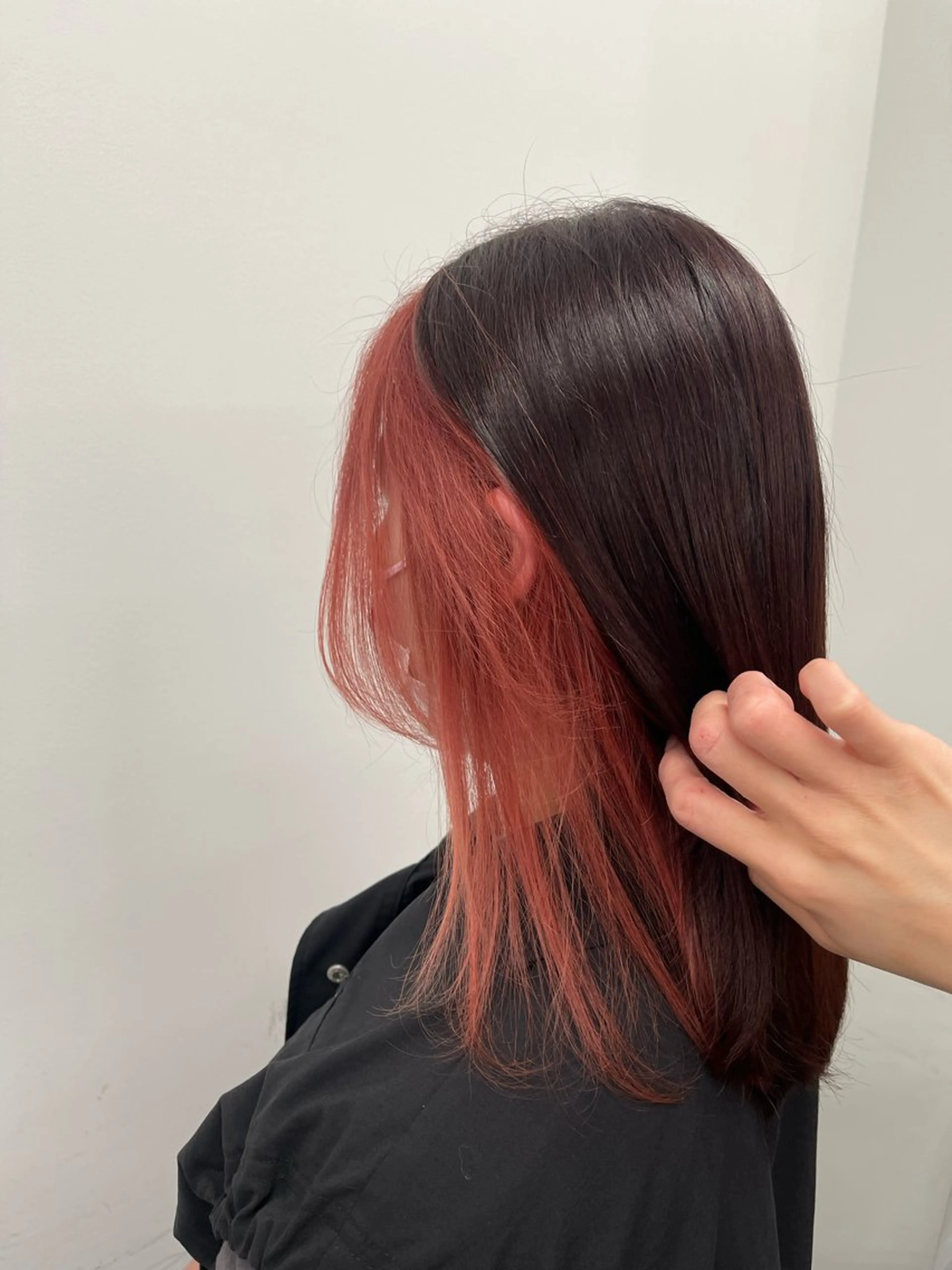 ミディアム カラー ヘアカラー かめい りなのヘアスタイル