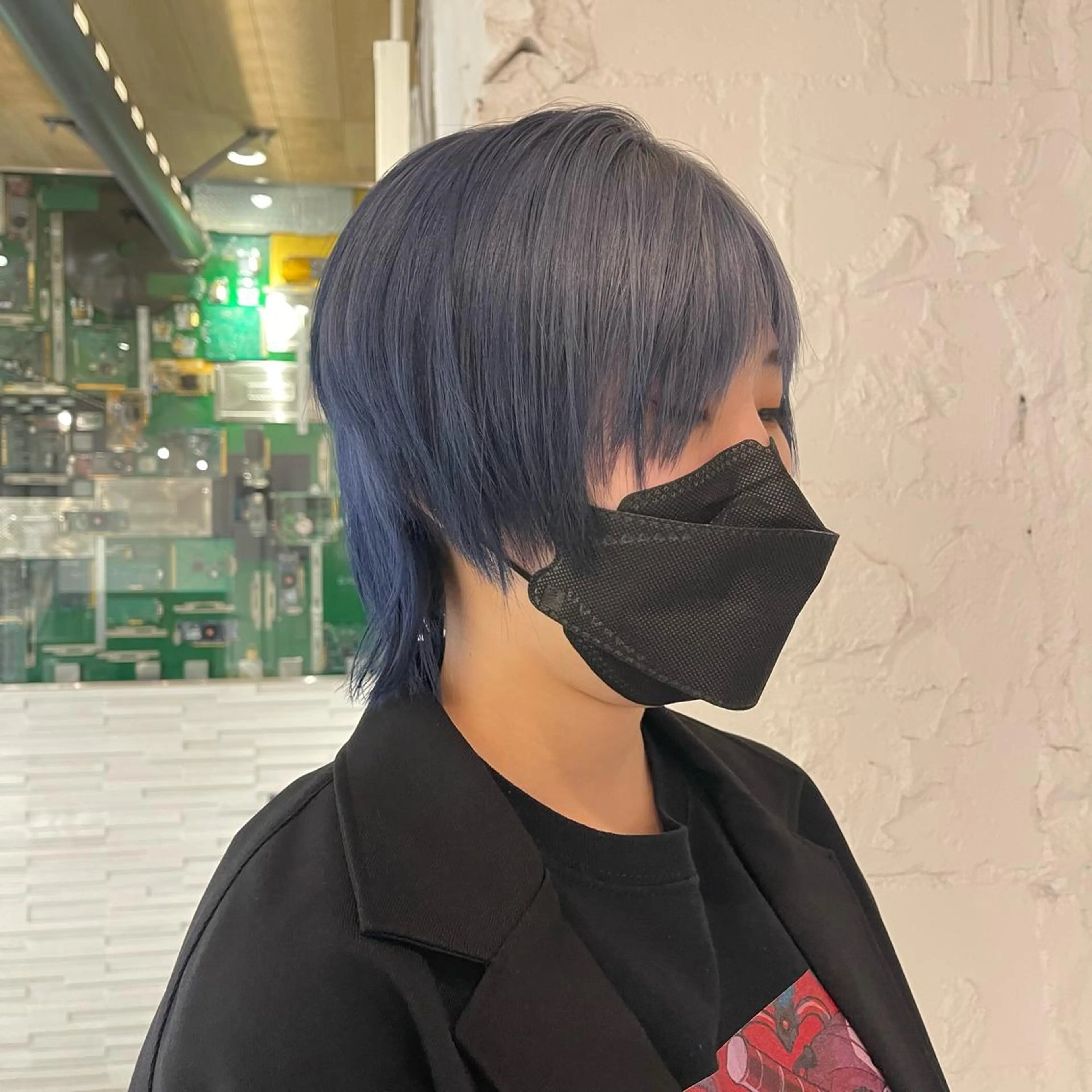 ショート カラー ヘアカラー トリートメント lunty miichiのヘアスタイル