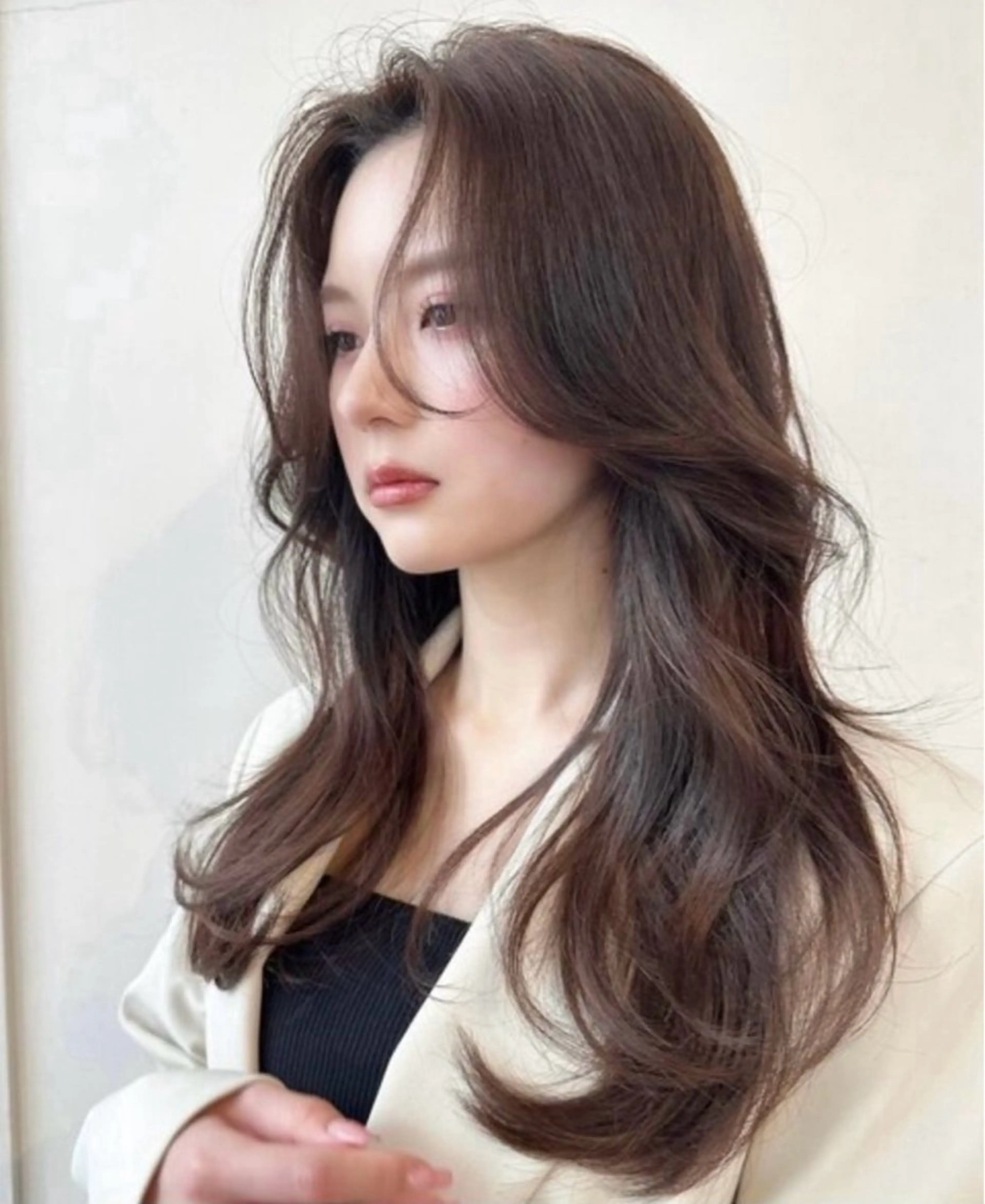 ロング レイヤーカット Belle銀座五丁目所属・🕊️Ayaka ロングカット/メンズのヘアスタイル