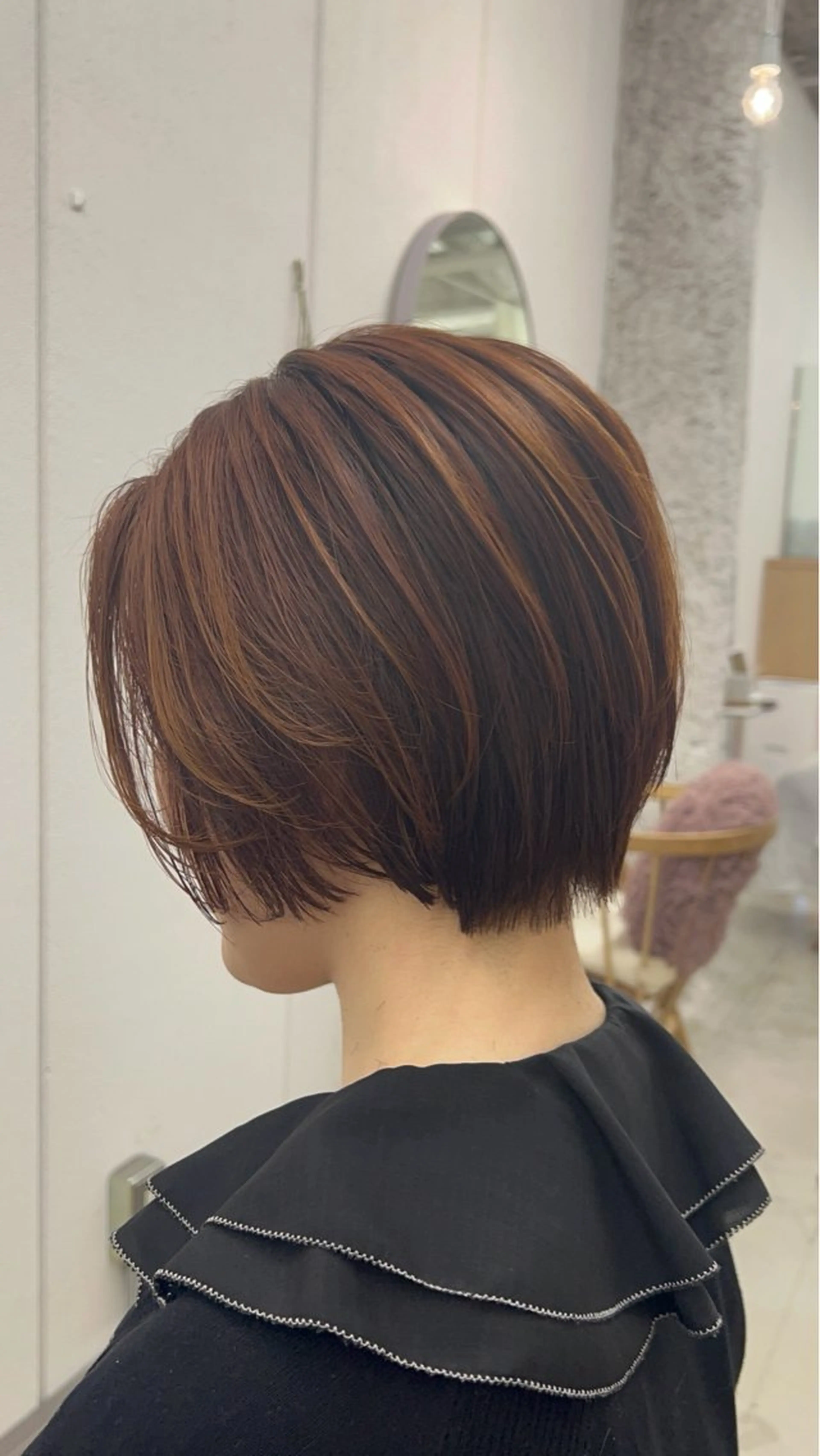 ショート カット ヘアカラー トリートメント 名古屋/伏見/花屋 併設/不破新のヘアスタイル