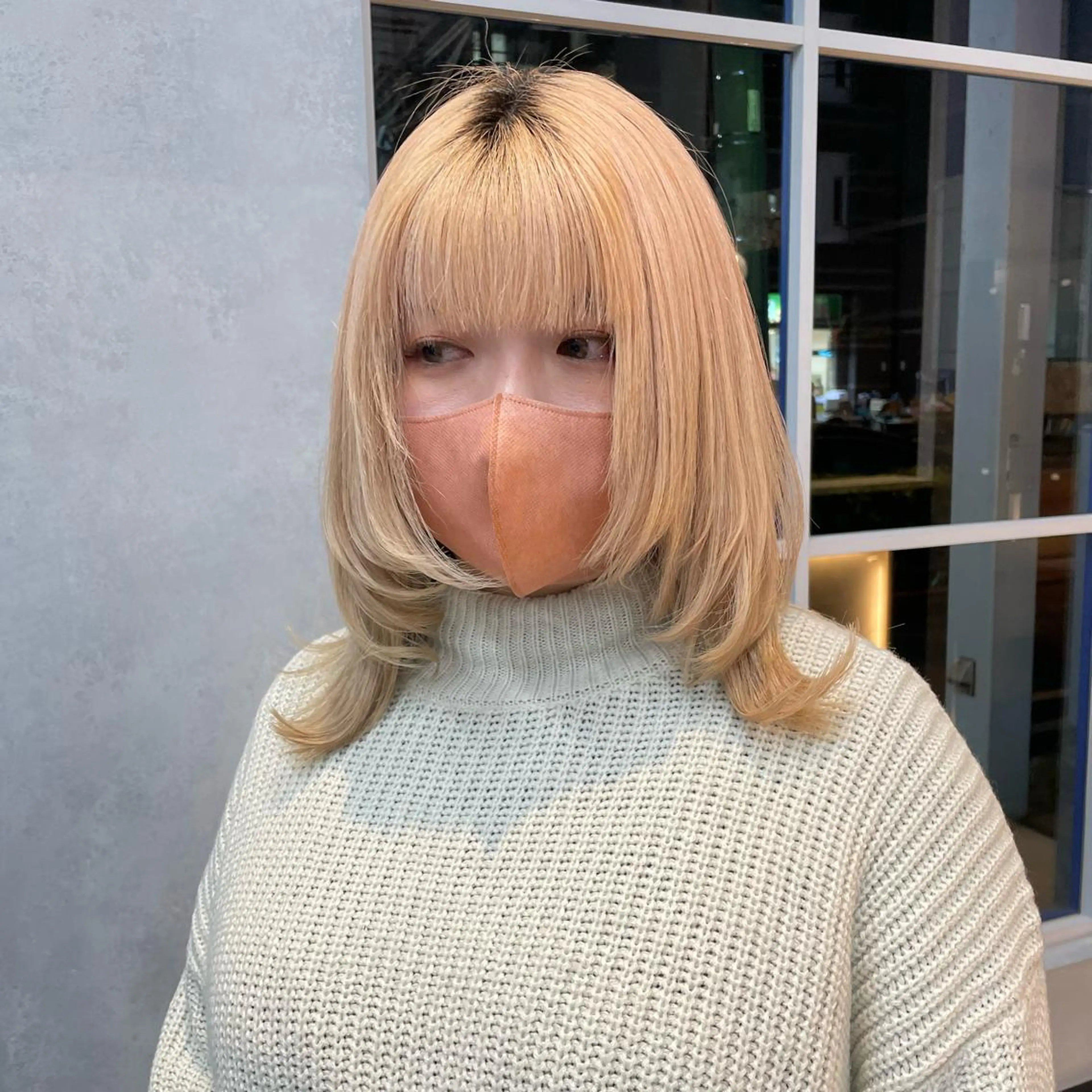 セミロング 🫧艶髪/ブリーチ 🐳honami🫧のヘアスタイル