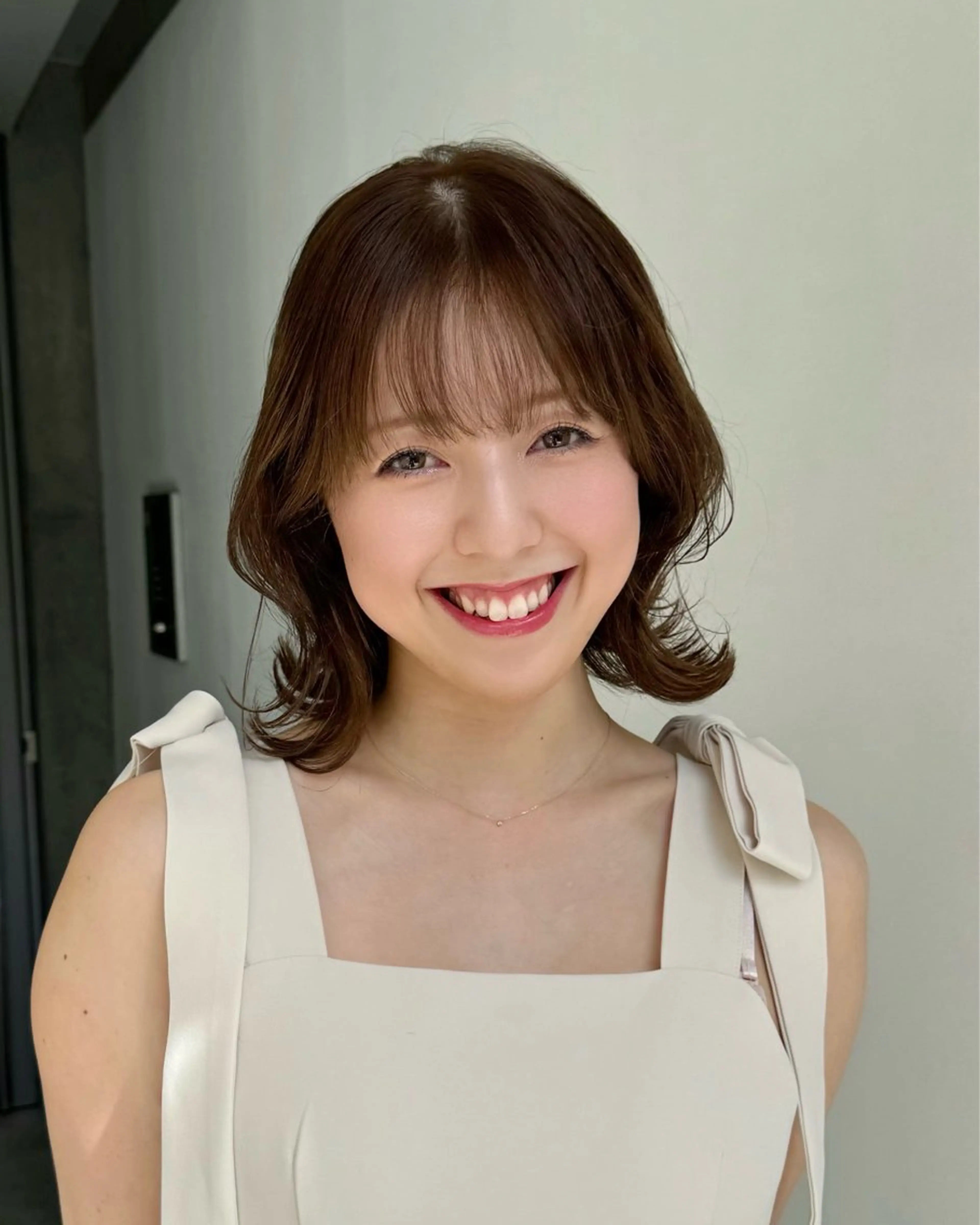 ミディアム ミディアムレイヤー レイヤーカット 🫧ブリーチなし 透明感カラーゆん🫧のヘアスタイル