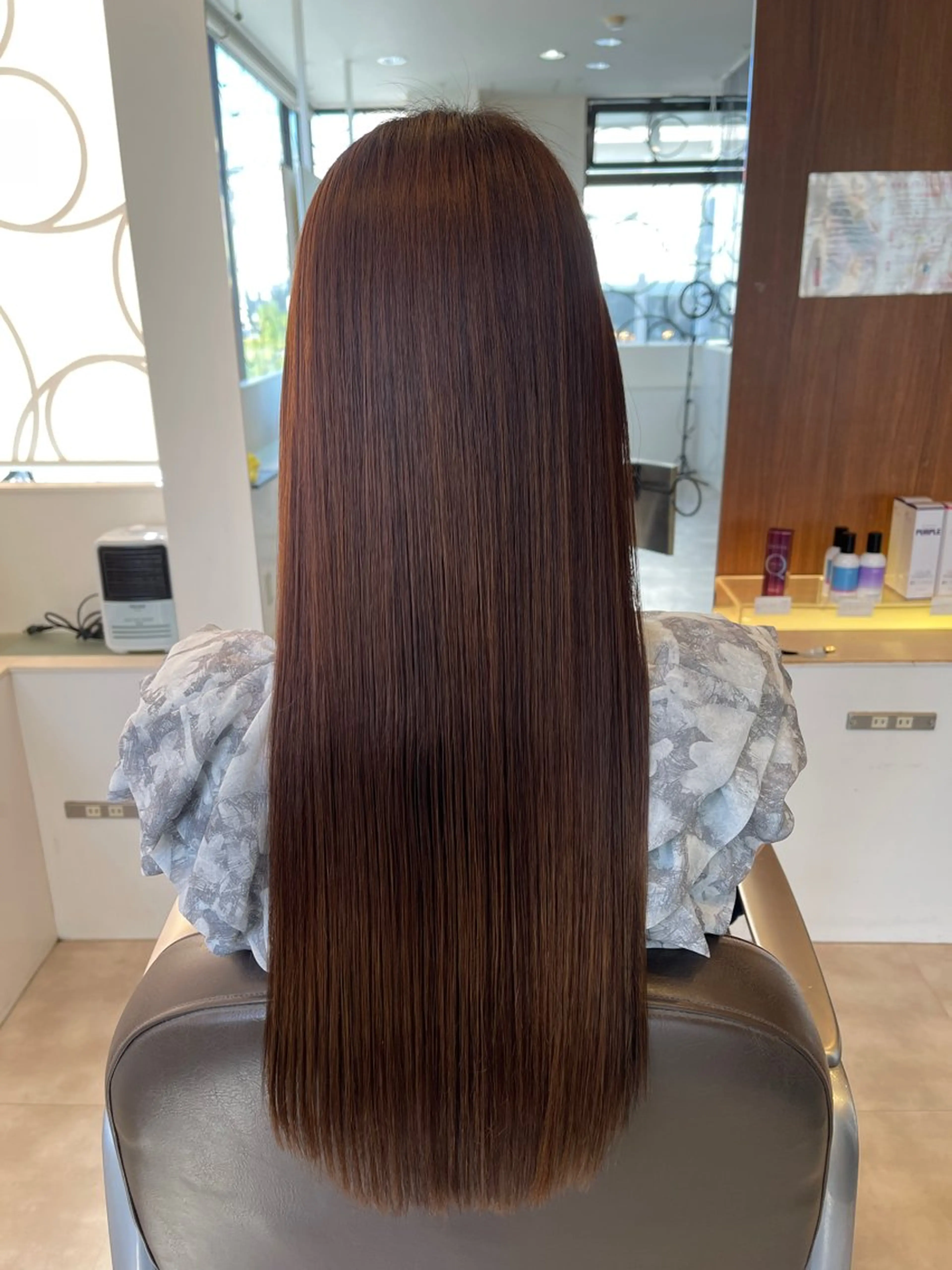 ロング 縮毛矯正 LABO.所属・門屋 和香那のヘアスタイル