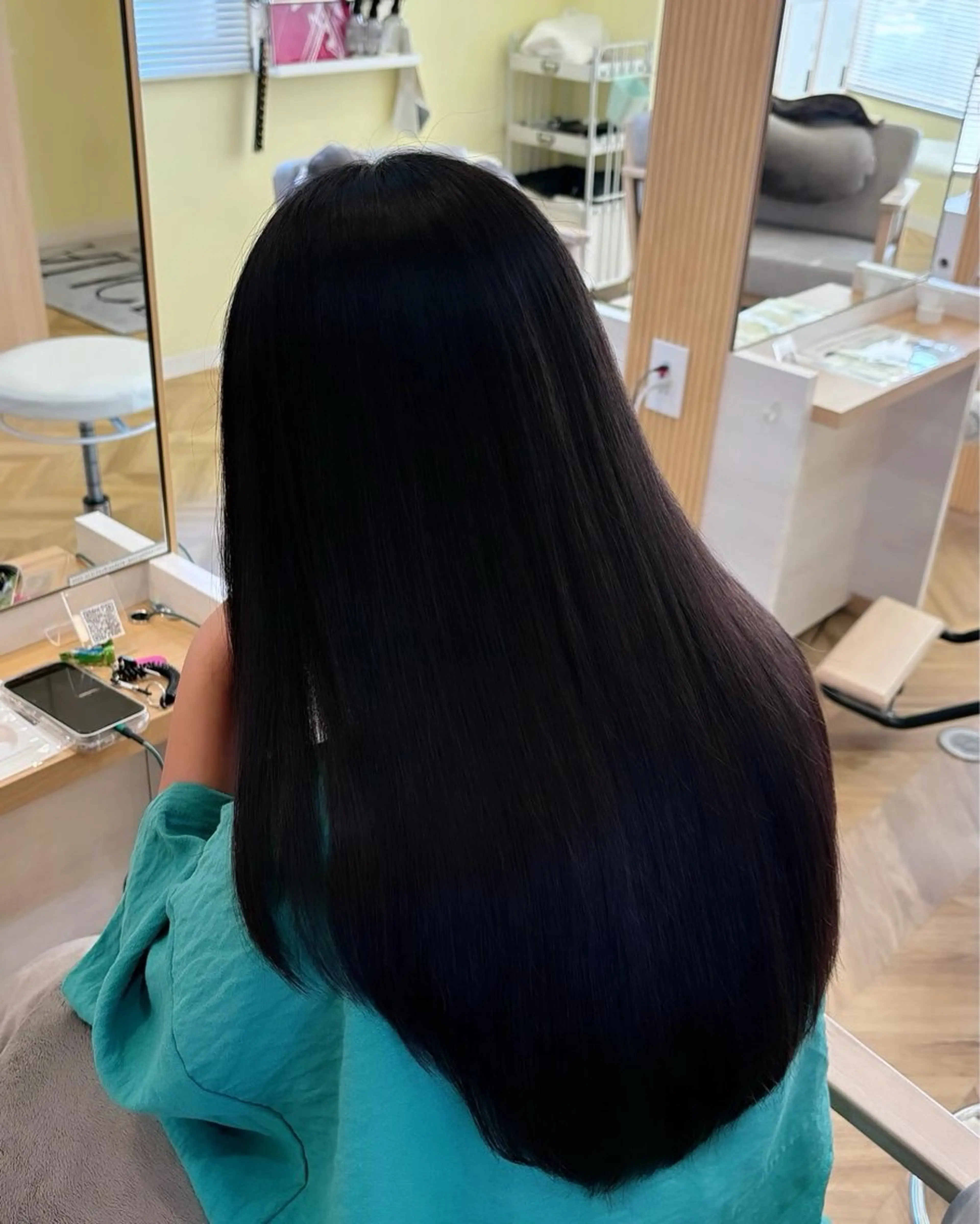 ロング カット 縮毛矯正 トリートメント 村上 乃綾のヘアスタイル