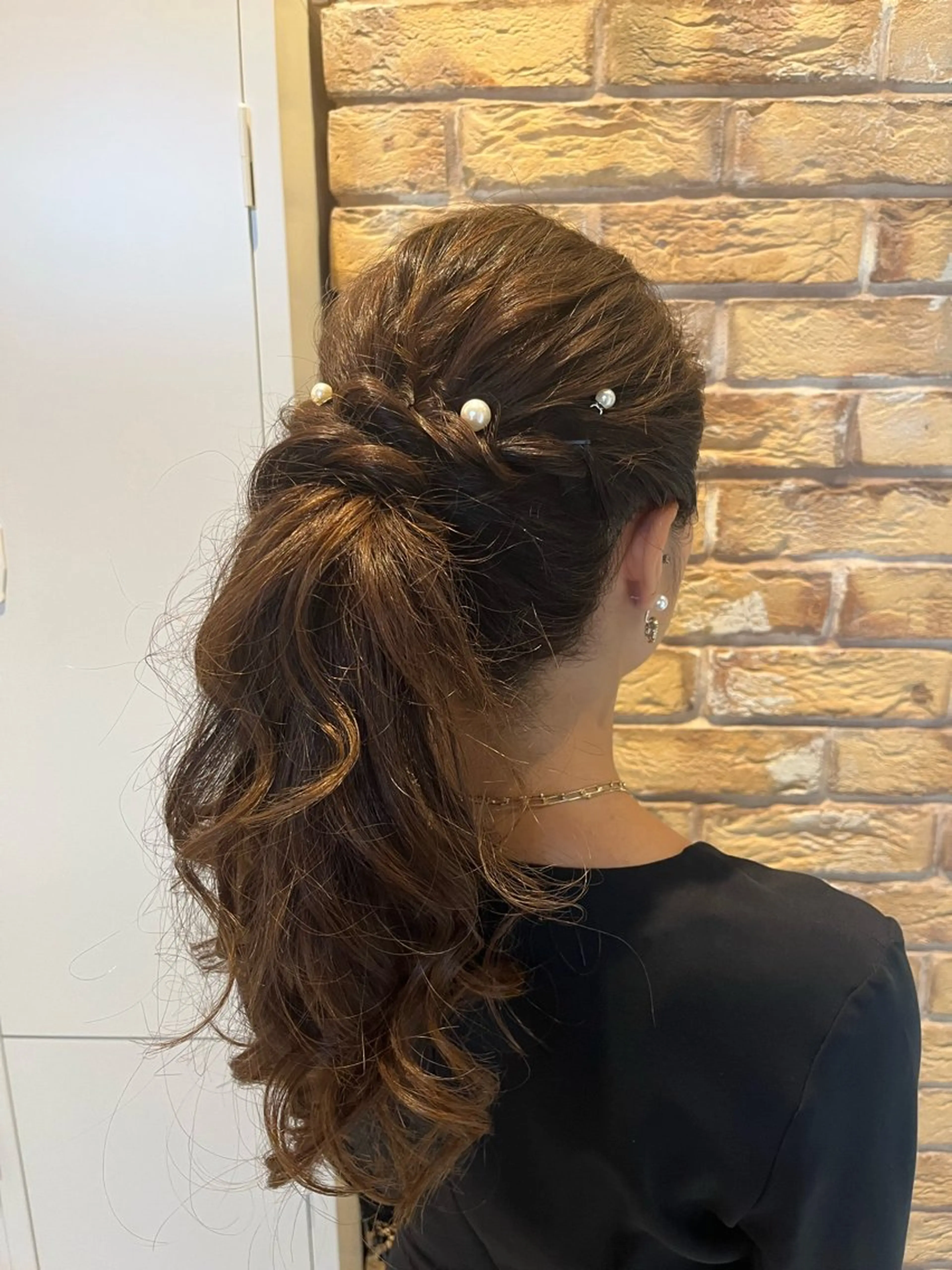 ロング ヘアアレンジ ポニーテール ヘアセット Hair salon mutto所属・似合わせスタイル 🌹mao🌹のヘアスタイル