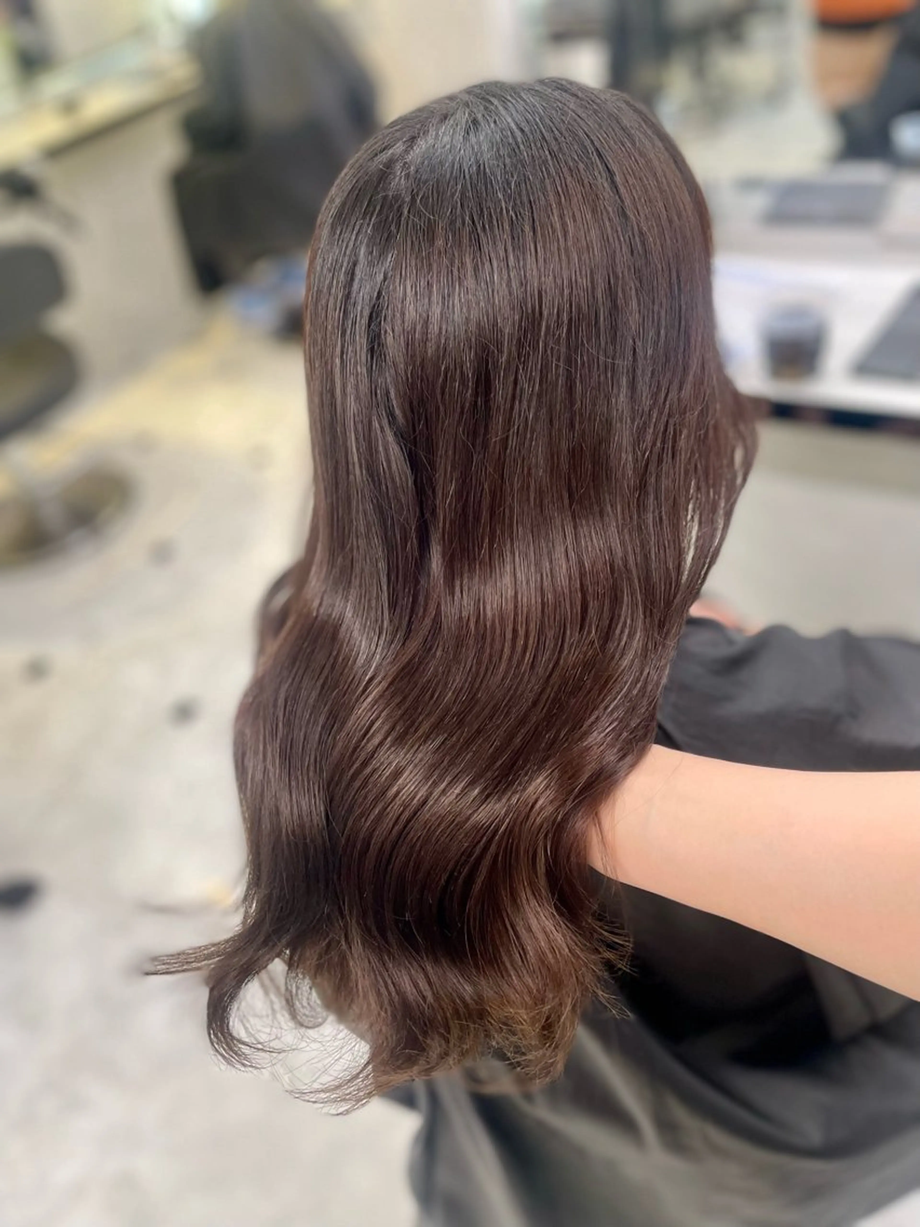 セミロング カット ヘッドスパ ヘアセット うる艶トレンドヘア 🕊️上野BABYのヘアスタイル