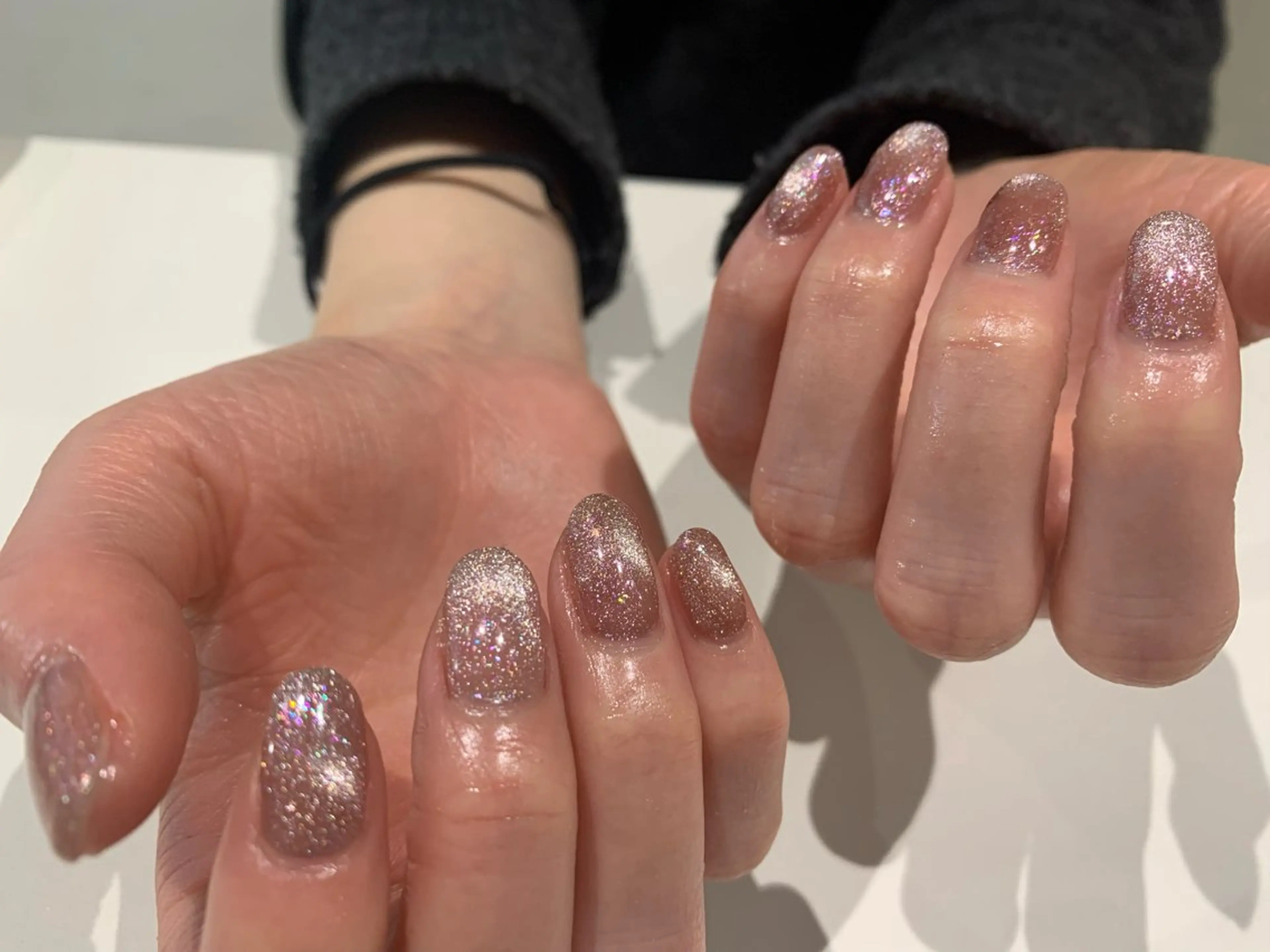 ネイル キラキラネイル マグネットネイル BeColorful新宿所属・co nai_lのネイルデザイン