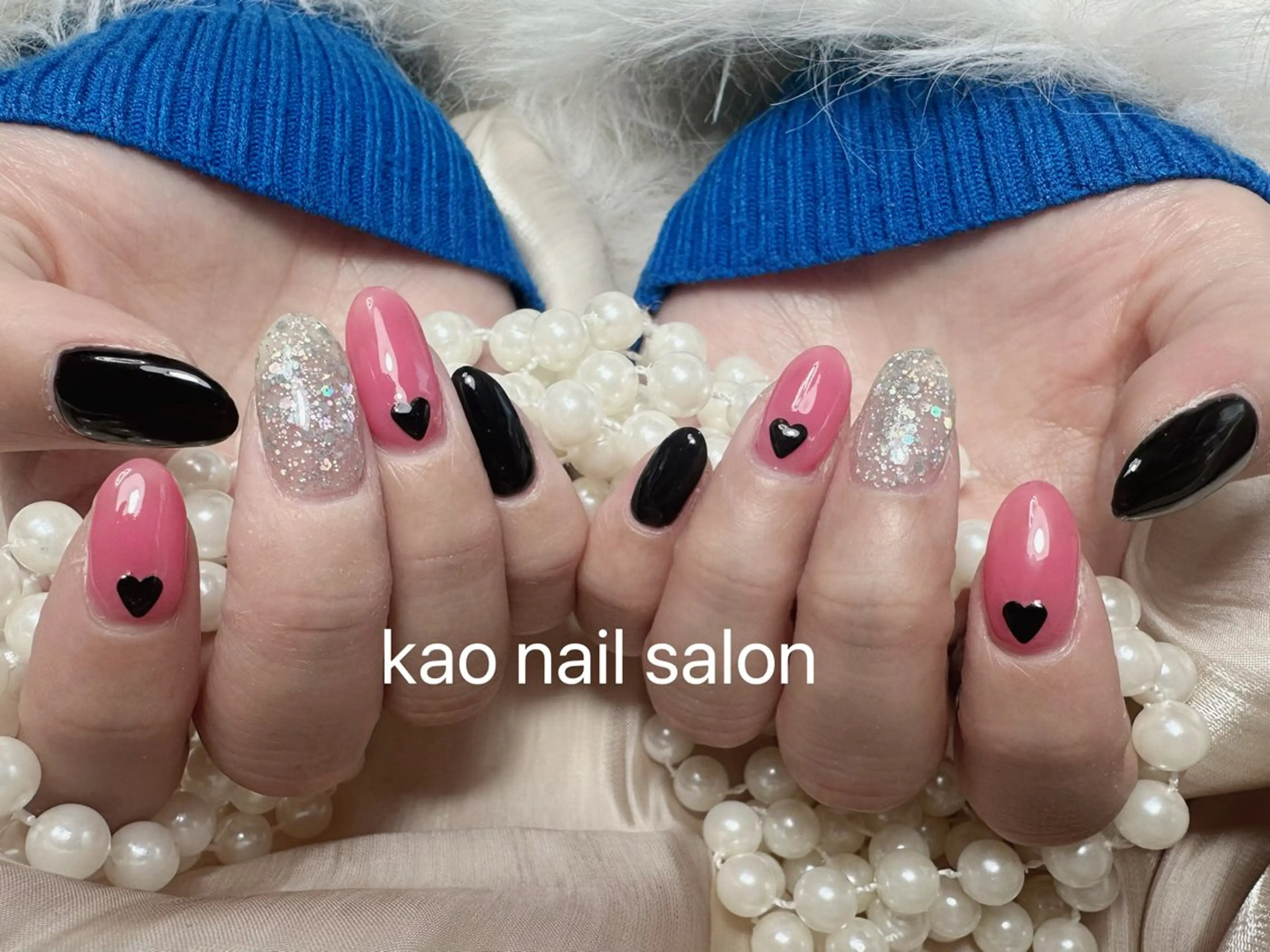 ネイル ハンドネイル kao nail マグネット/長さだしのネイルデザイン