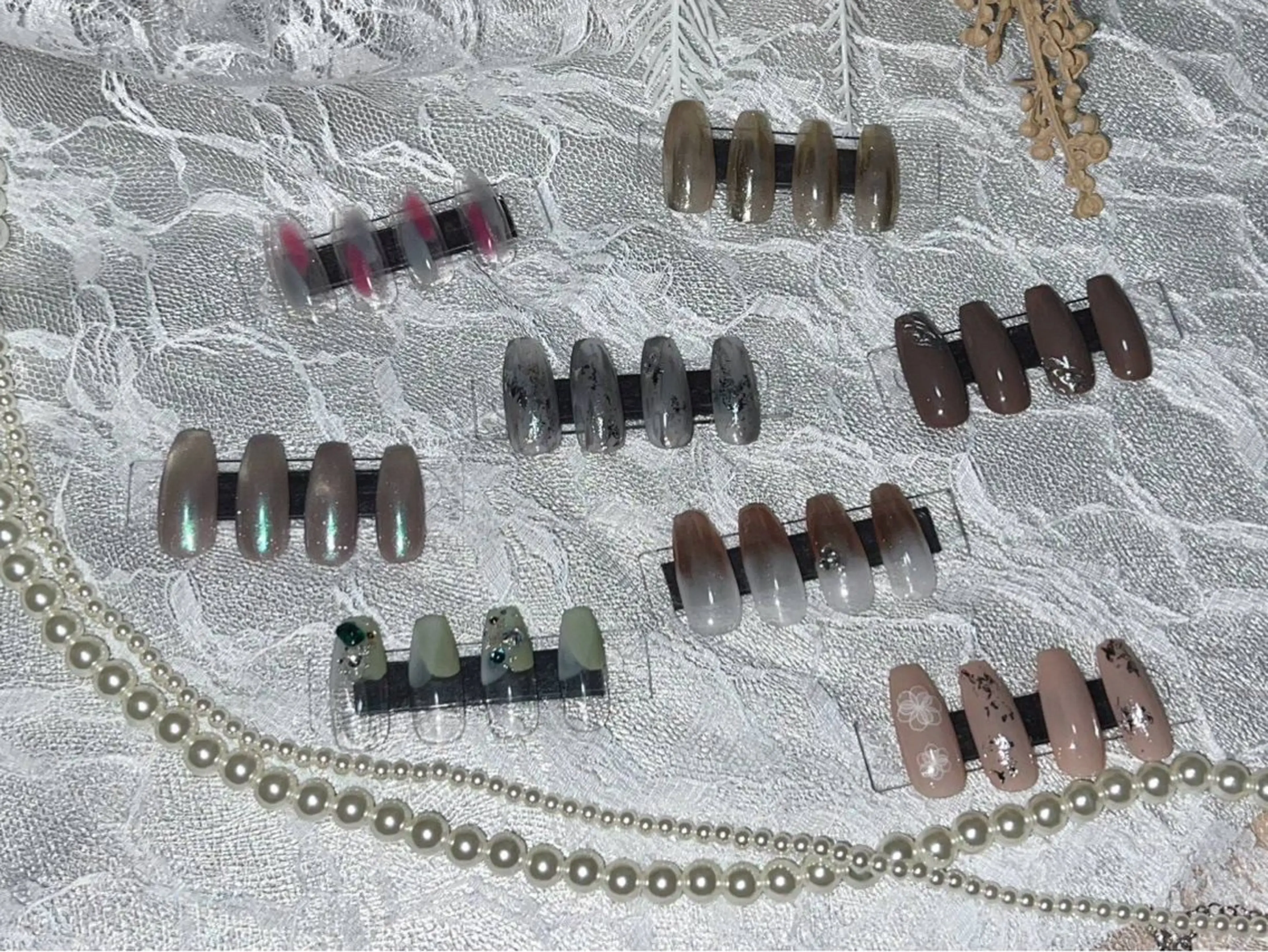 ネイル アートネイル ボルドー フットネイル ジェルネイル ミディアムネイル hanaCoco+plus所属・hanacoco ＋plusのマツエク・マツパデザイン