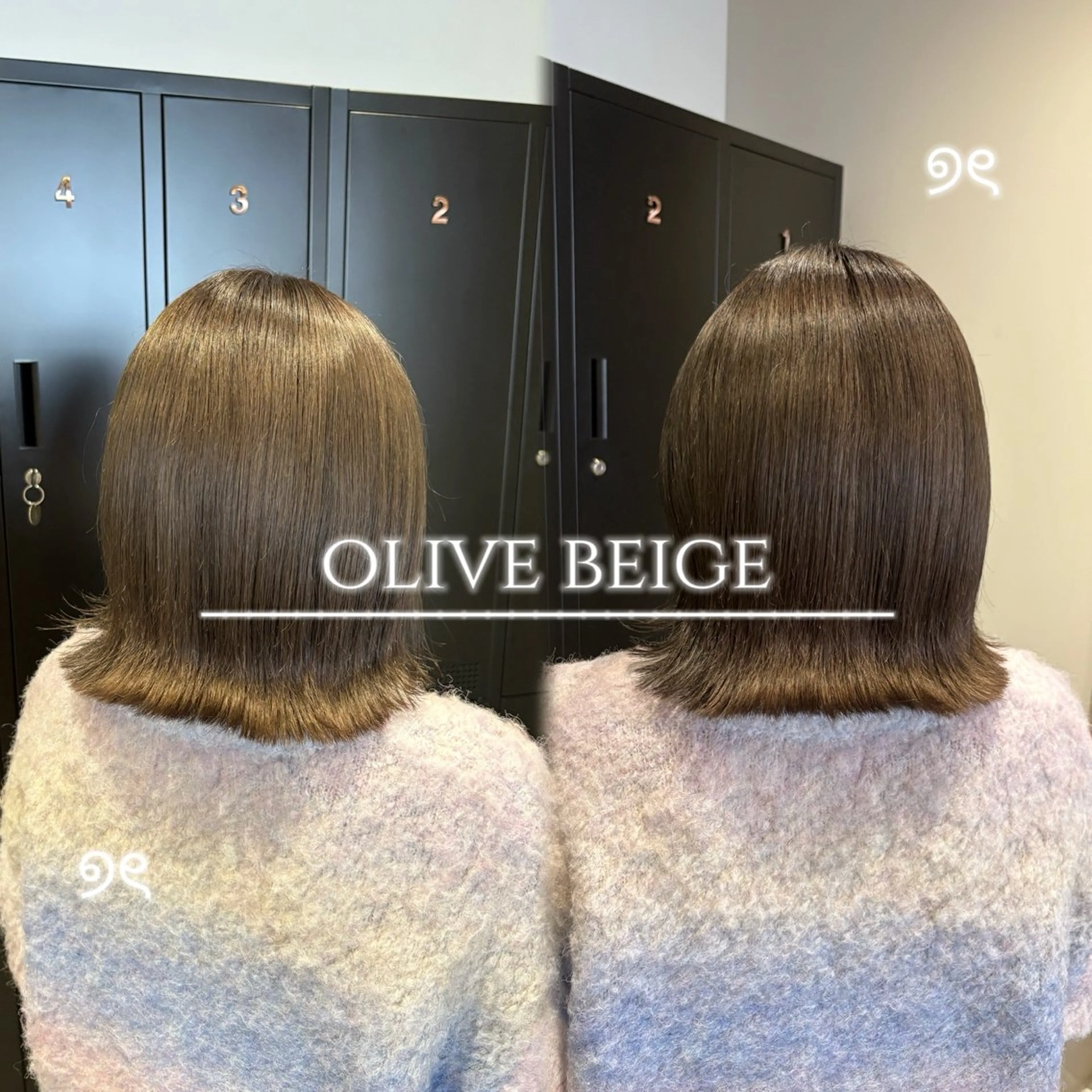 ミディアム カラー カット ヘアカラー トリートメント ヘッドスパ ヘアセット nana【艶髪】/ 顔まわり/縮毛矯正のヘアスタイル