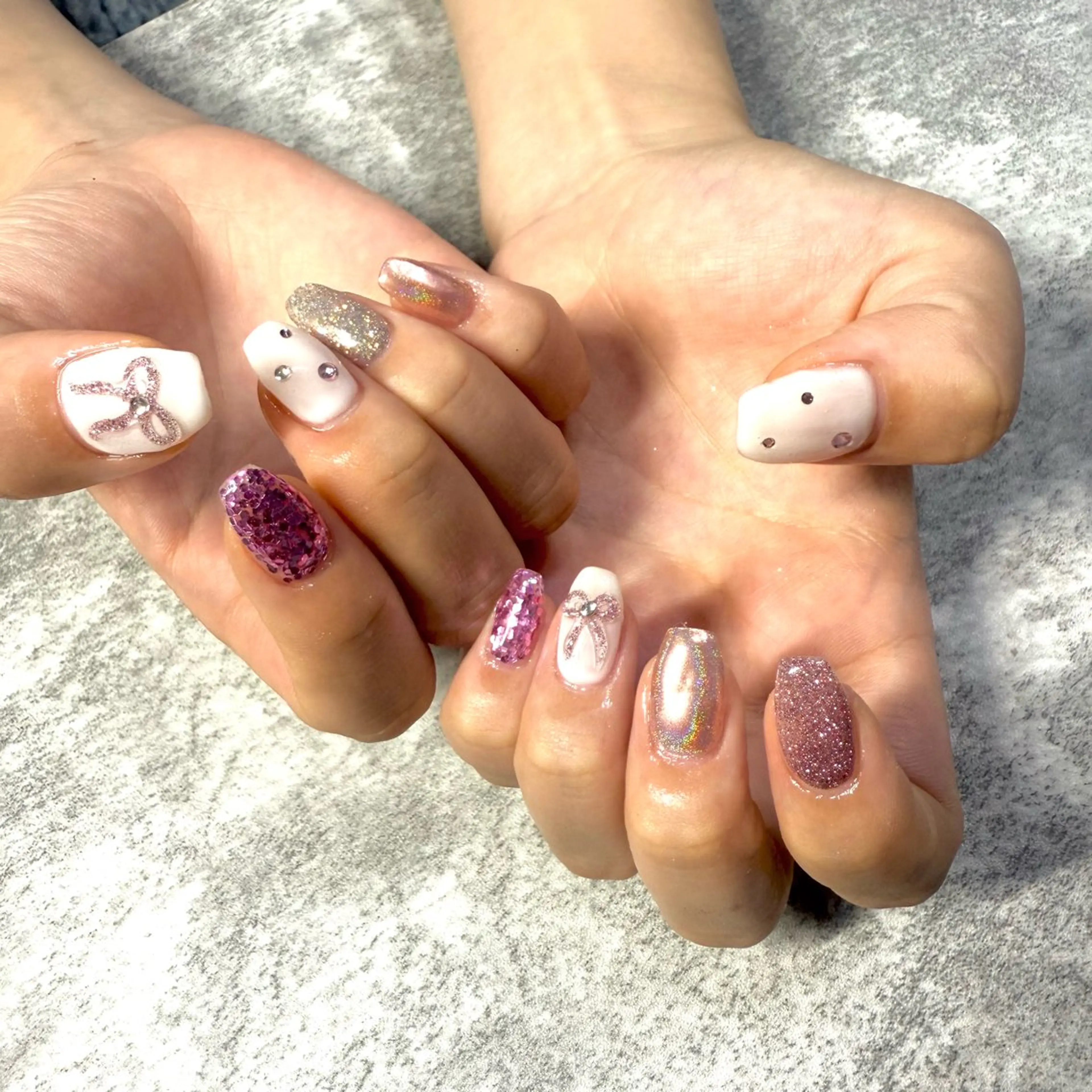 ネイル ピンク ハンドネイル ★Rinail... .のネイルデザイン
