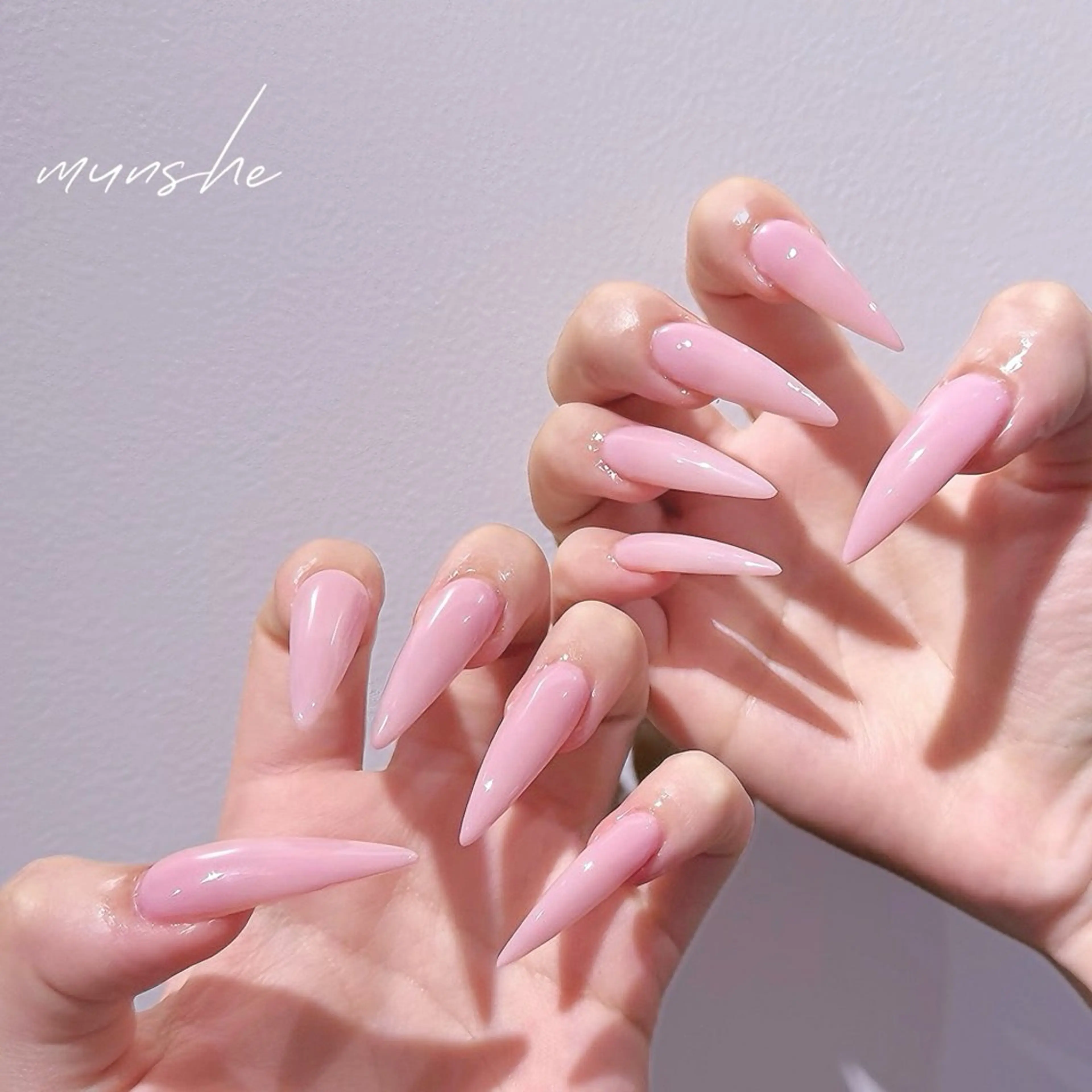 ネイル ジェルネイル 韓国ネイル 春ネイル ワンホンネイル Munshe nailsalonのネイルデザイン