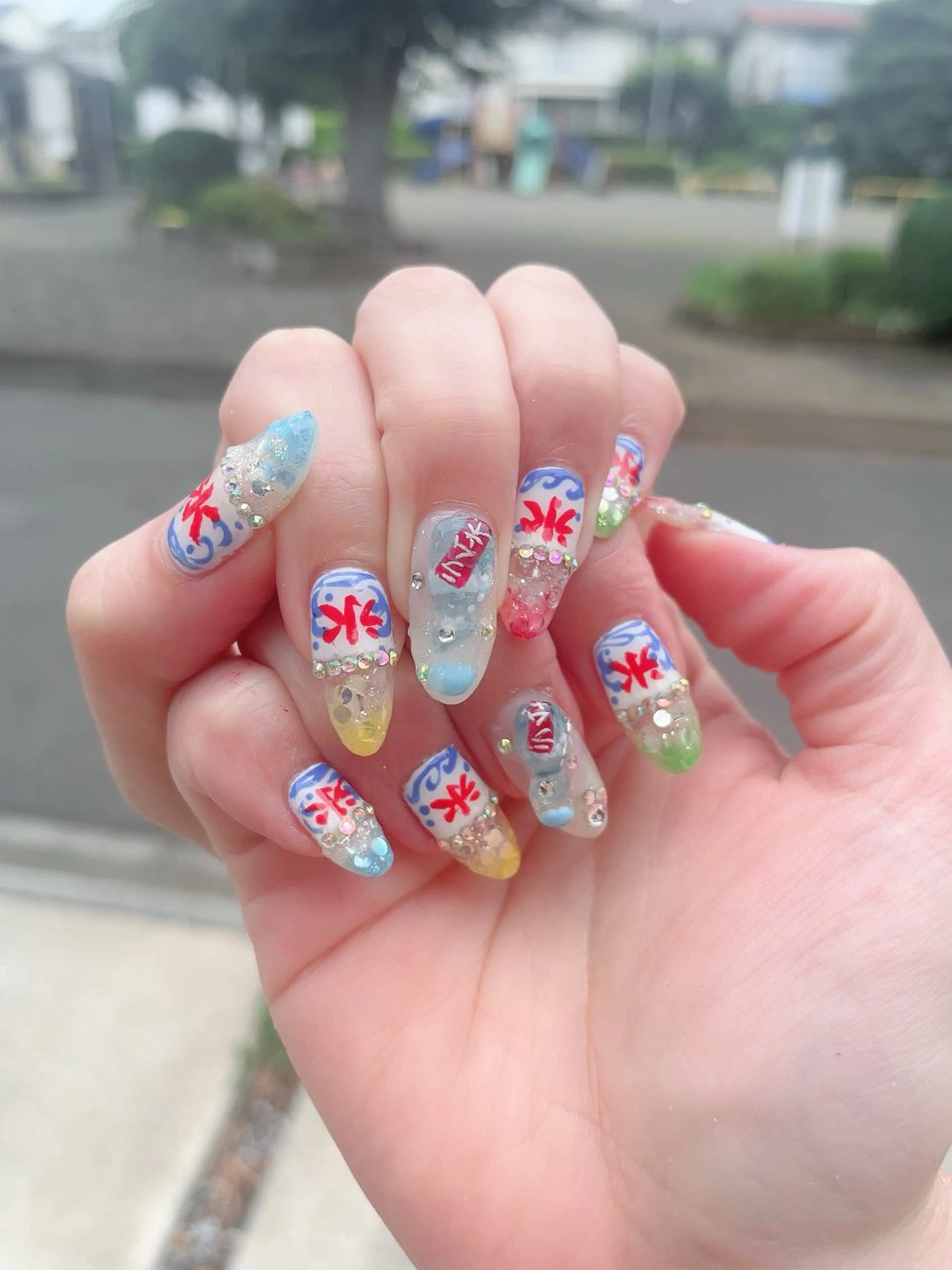 ネイル 氷ネイル・うるうるネイル ハンドネイル * haruのネイルデザイン