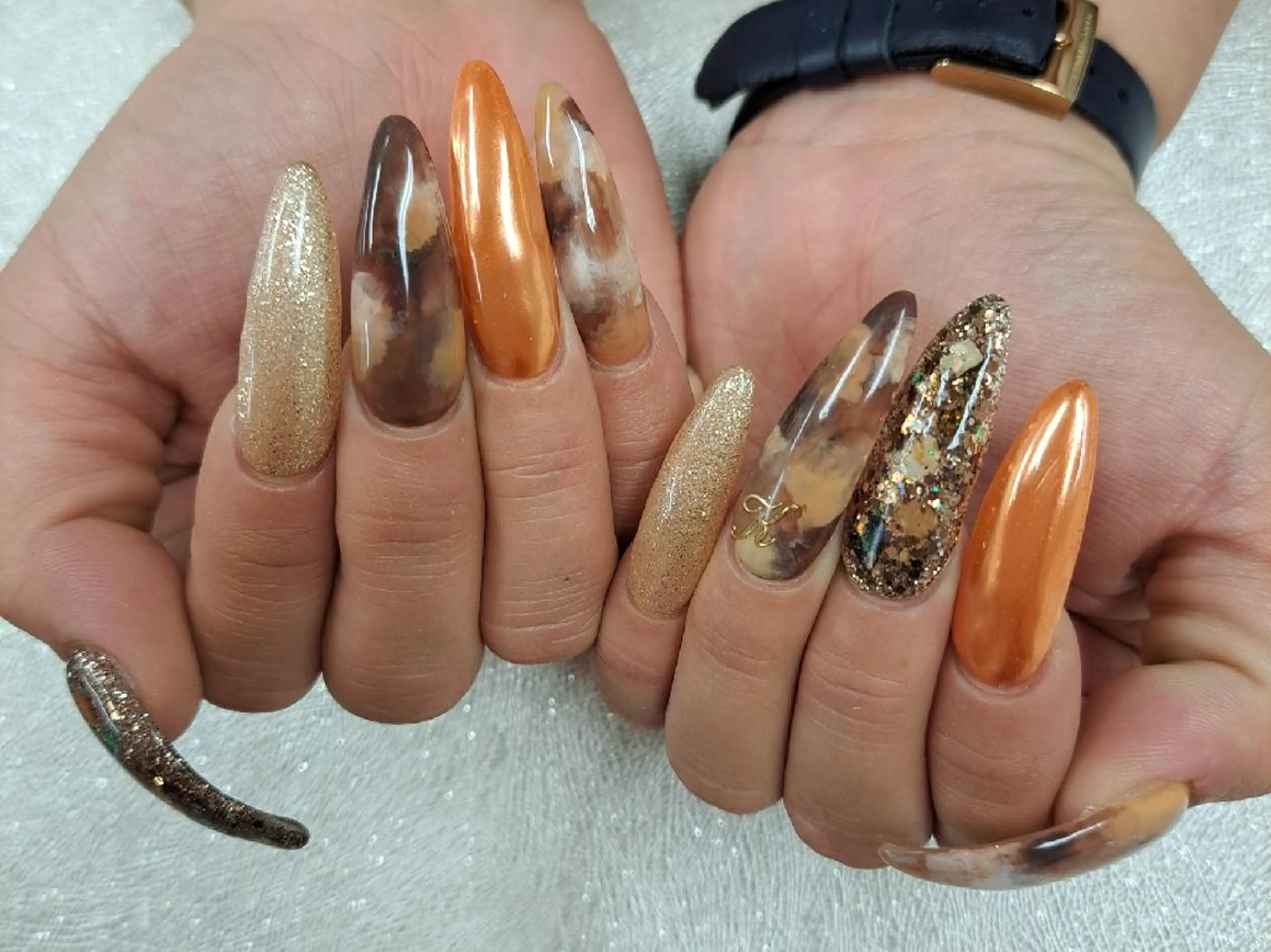 ネイル アートネイル ジェルネイル 持ち込み ニュアンスネイル パラジェル 河野ちえ (雑誌掲載サロン)のネイルデザイン