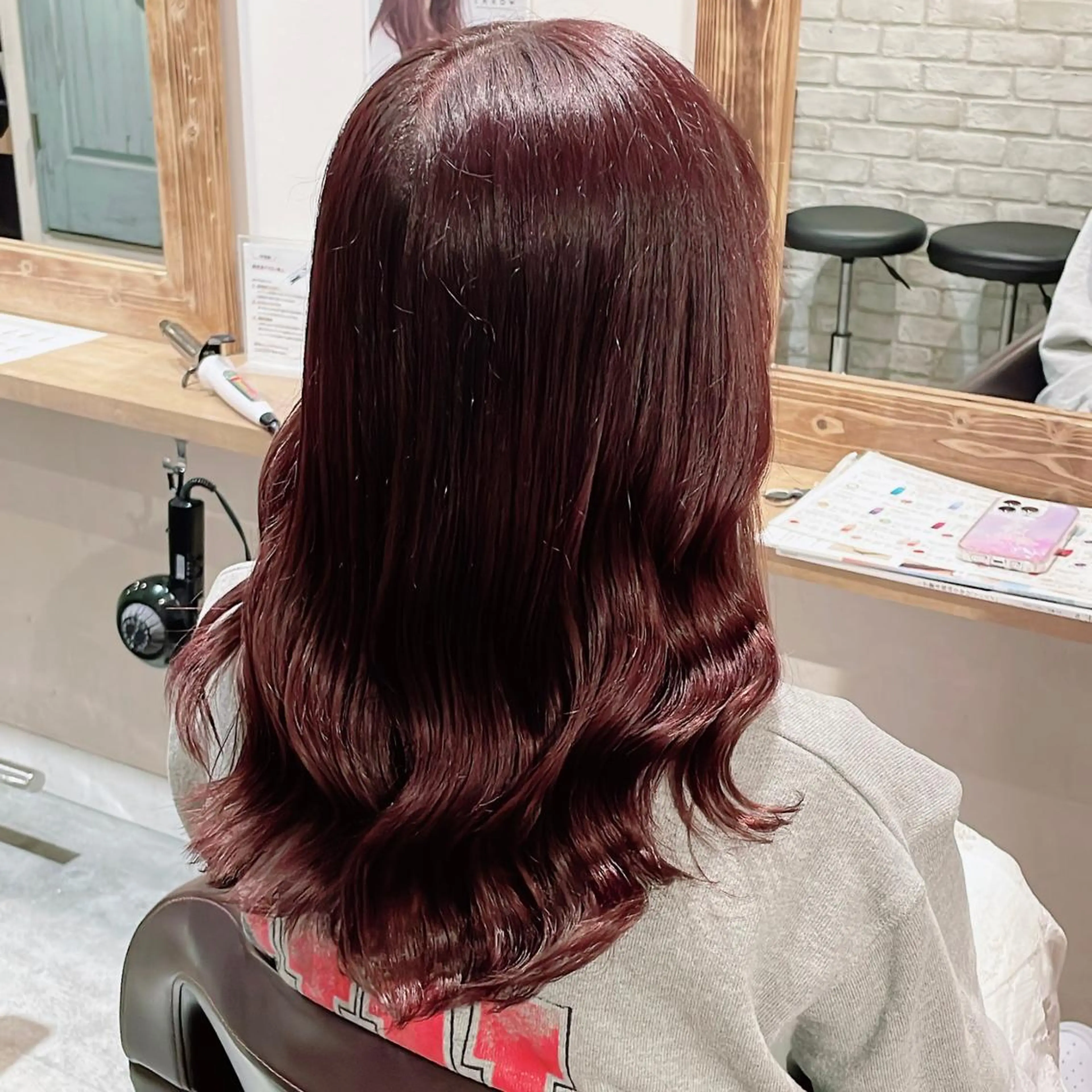 ミディアム カラー 艶カラー🦋髪質改善 🫧MINAMIのヘアスタイル