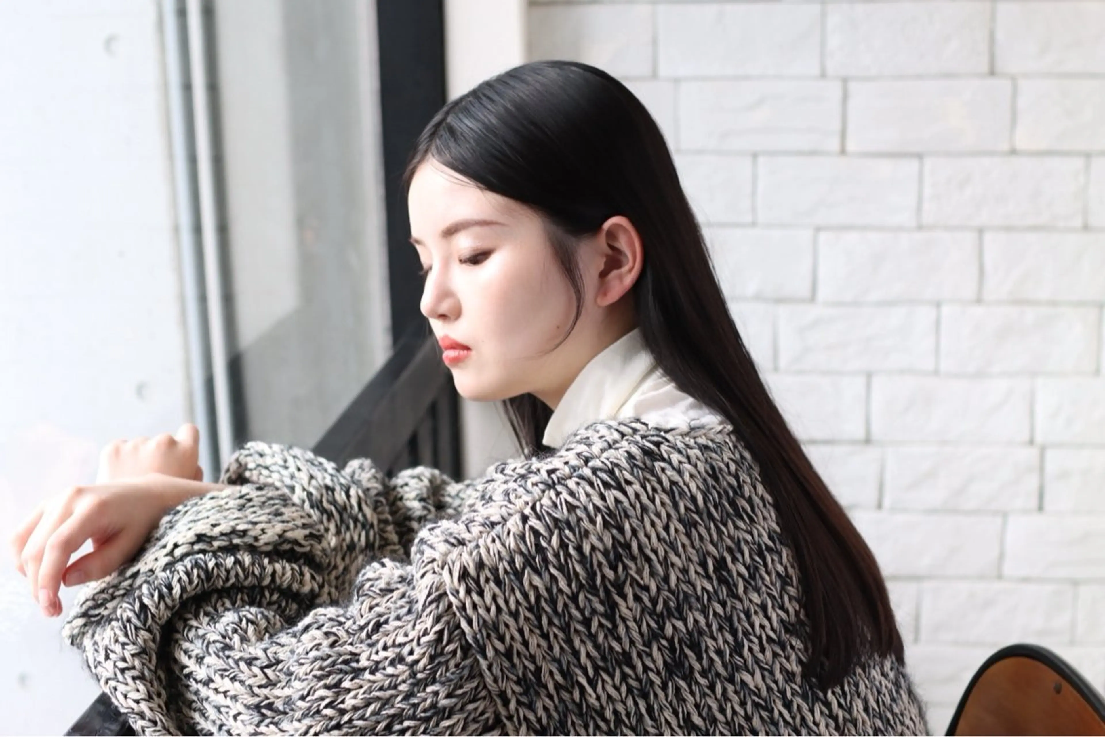 ロング カット 縮毛矯正 hair&make FORS所属・宇留間 涼香のヘアスタイル