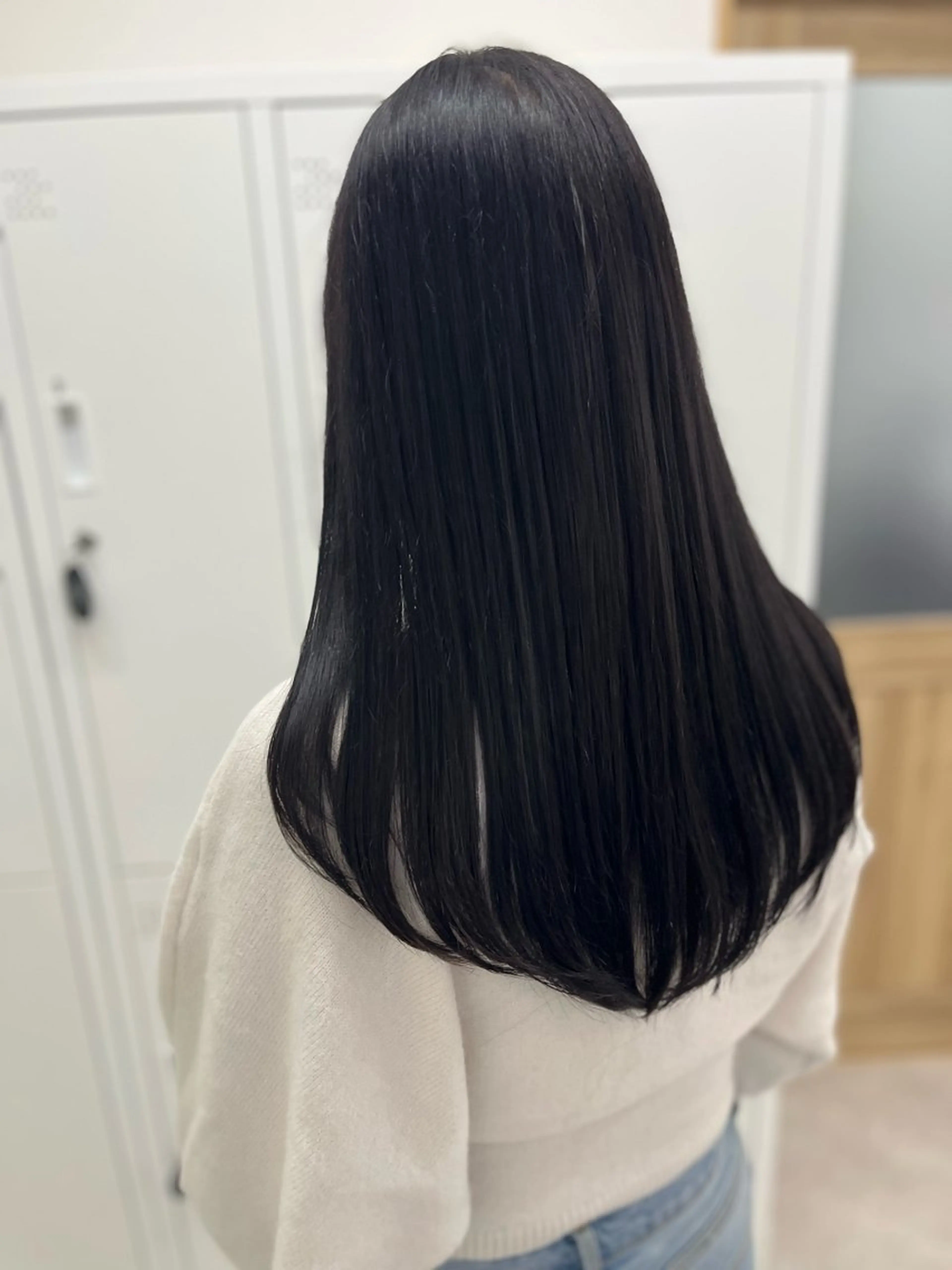 ロング カラー 黒髪 透明感カラー カット ヘアカラー トリートメント 🫧ぷる艶カラー🫧 Yuubi🦩のヘアスタイル