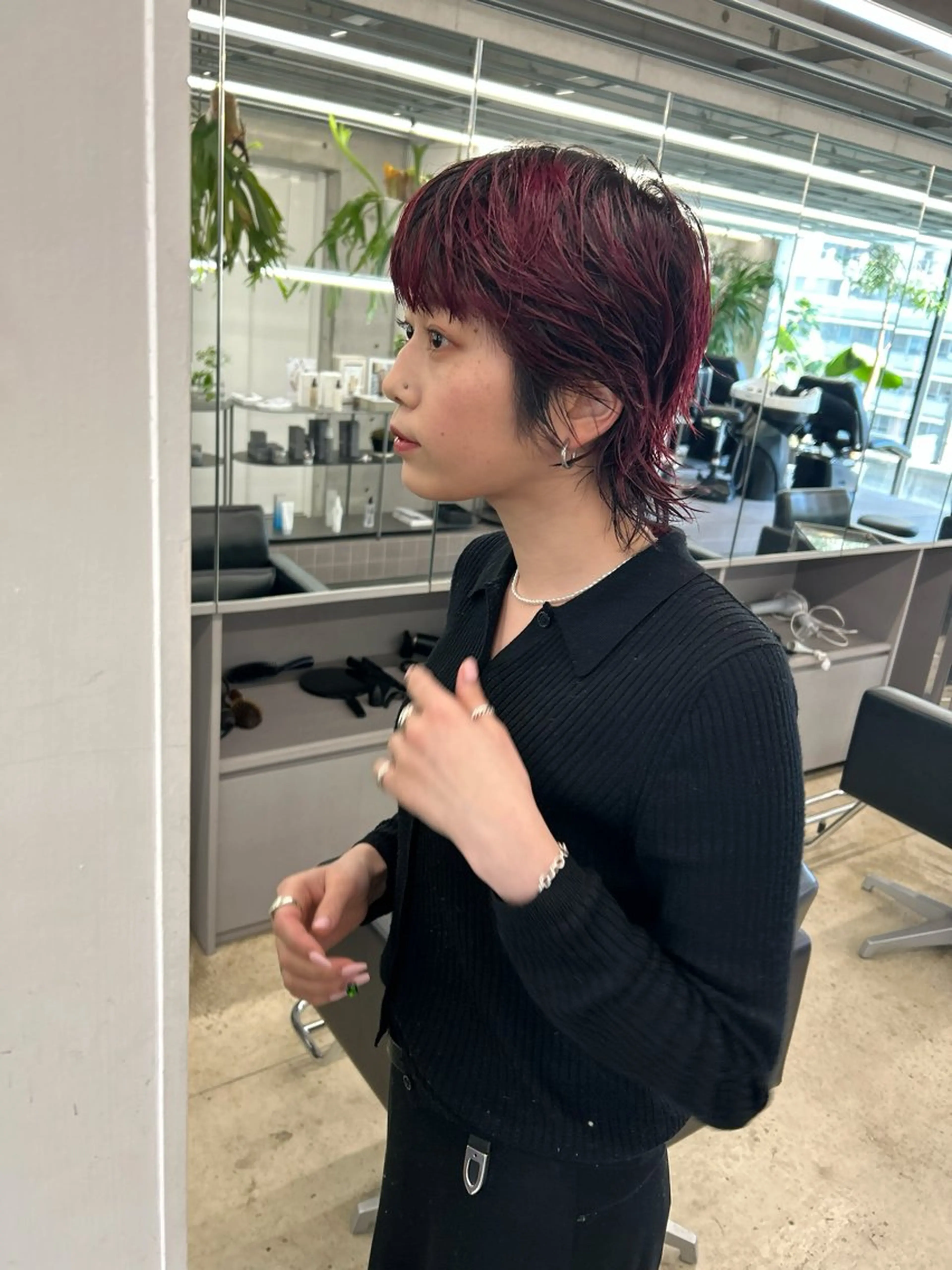デザインカラー、ブリーチリタッチダブルカラー(根本3センチ以内)の写真