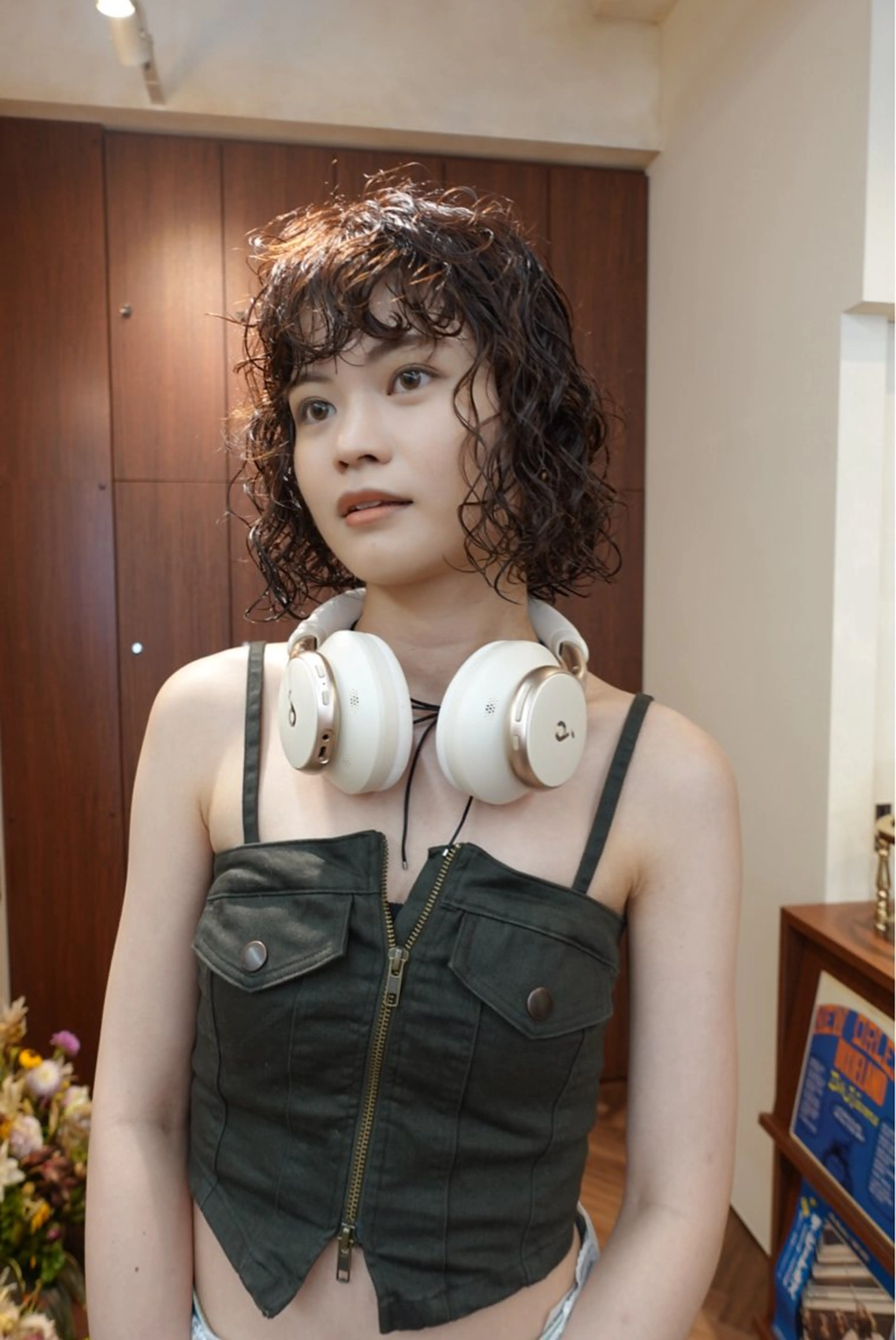 ショート カラー パーマ ボブ カット ヘアカラー パーマ ボブパーマ/パーマ ウルフパーマのヘアスタイル