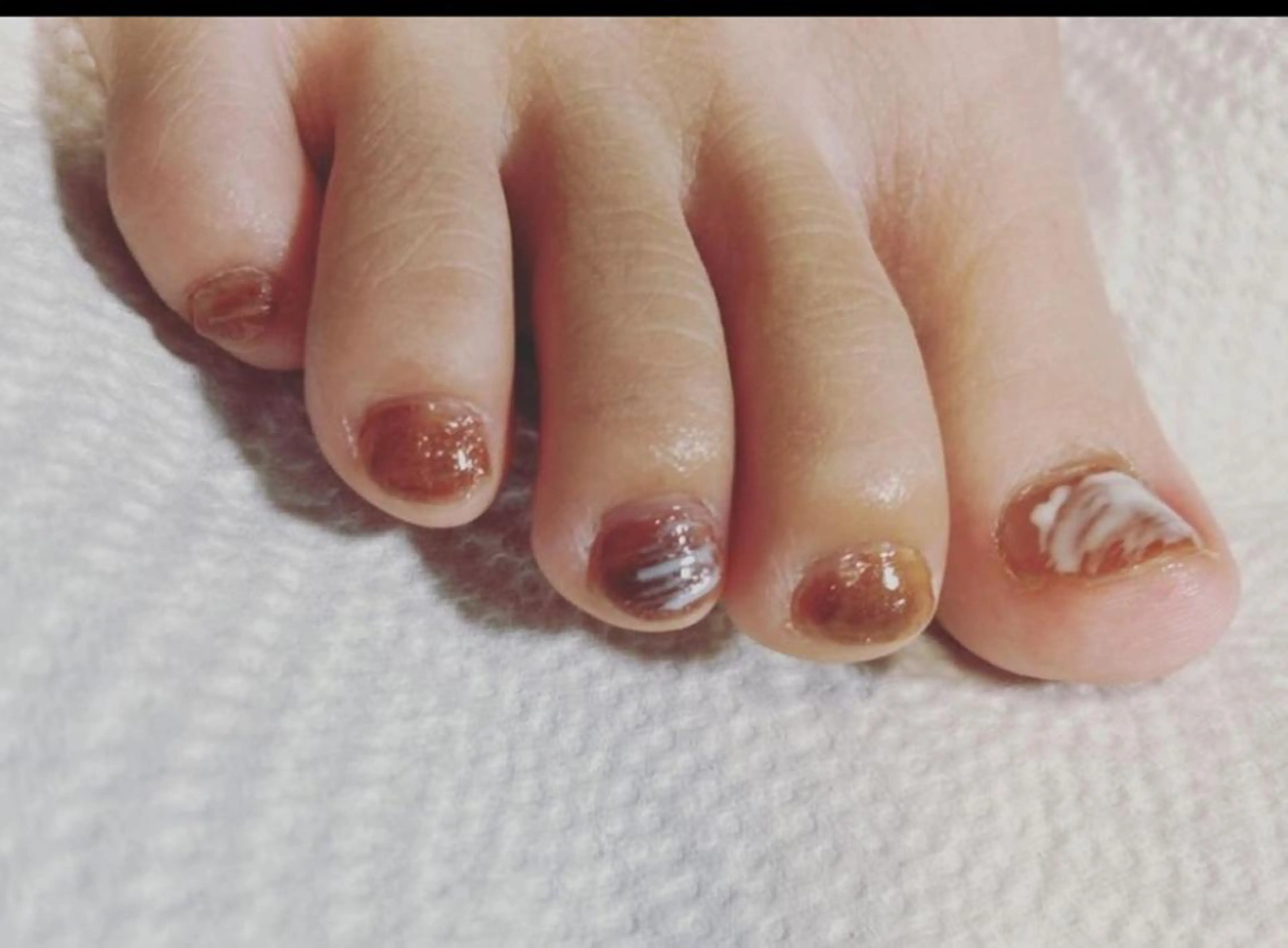 ネイル フットネイル マグネットネイル 大理石ネイル(マーブル) salon Chouchouのネイルデザイン