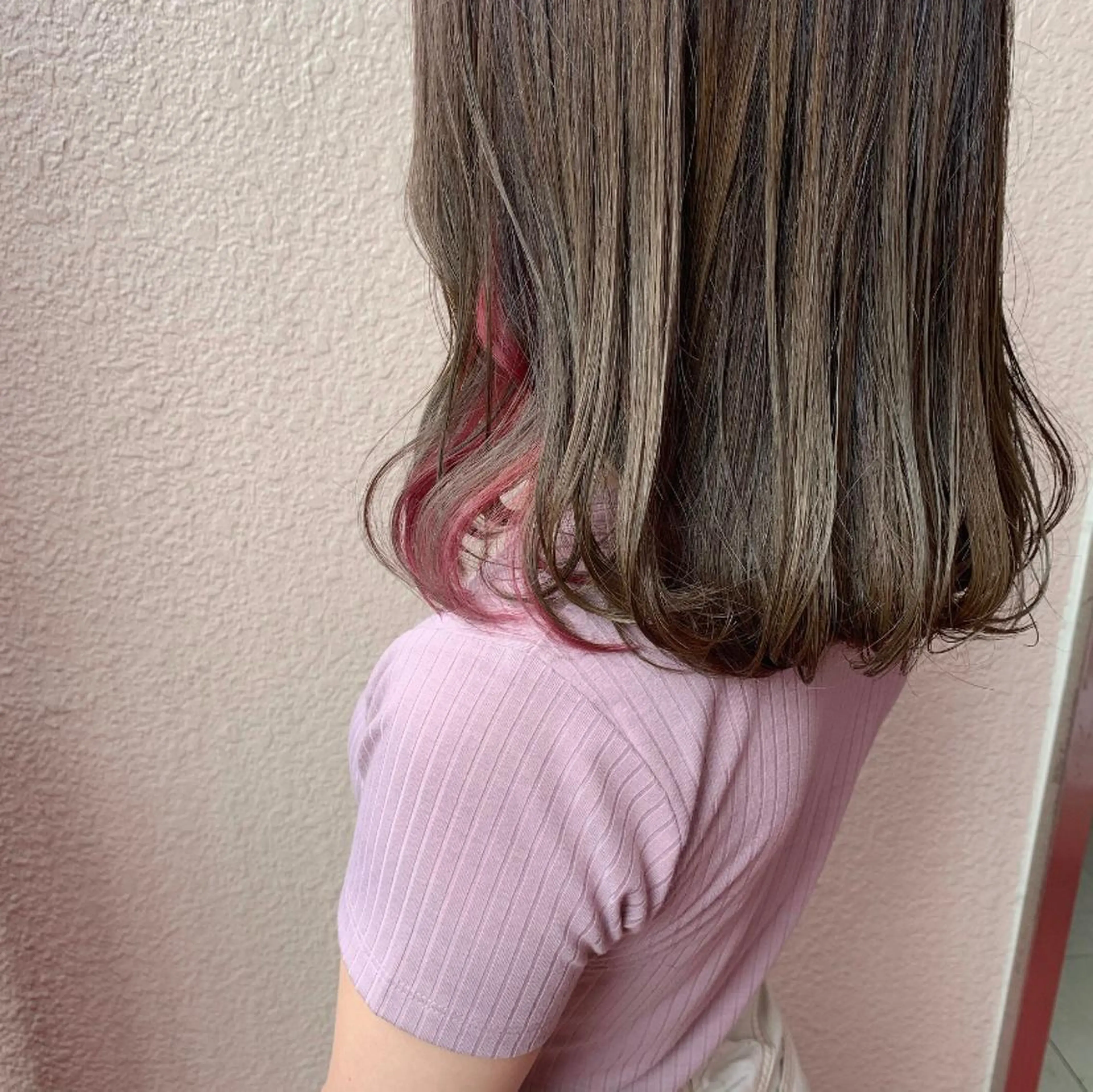 セミロング カラー 代表🎀 ふわモテ愛 され髪🩷yumiのヘアスタイル