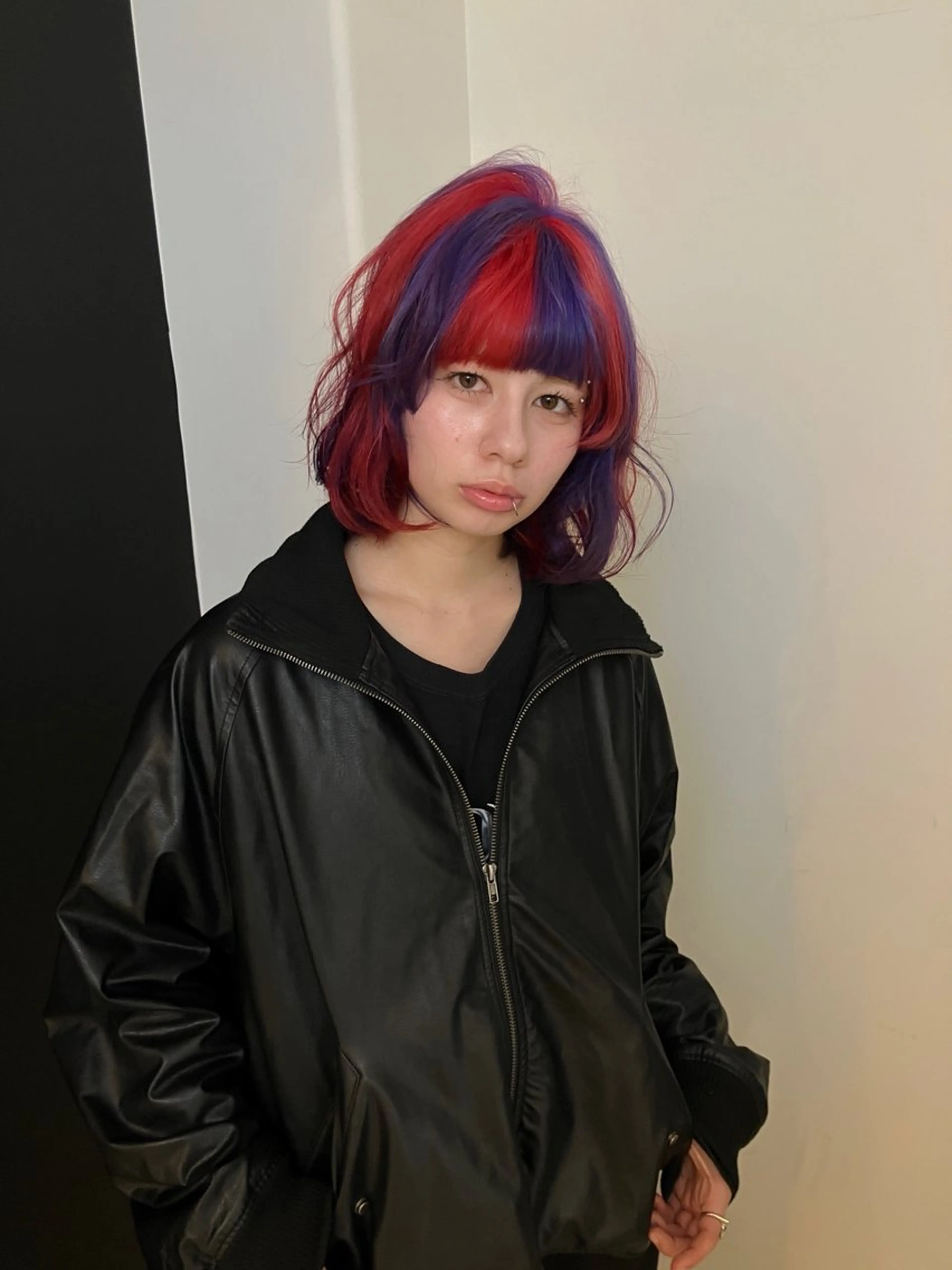 ショート カラー ツートーンカラー ヘアカラー トリートメント Hanaka ꣑ৎ @hwndorのヘアスタイル