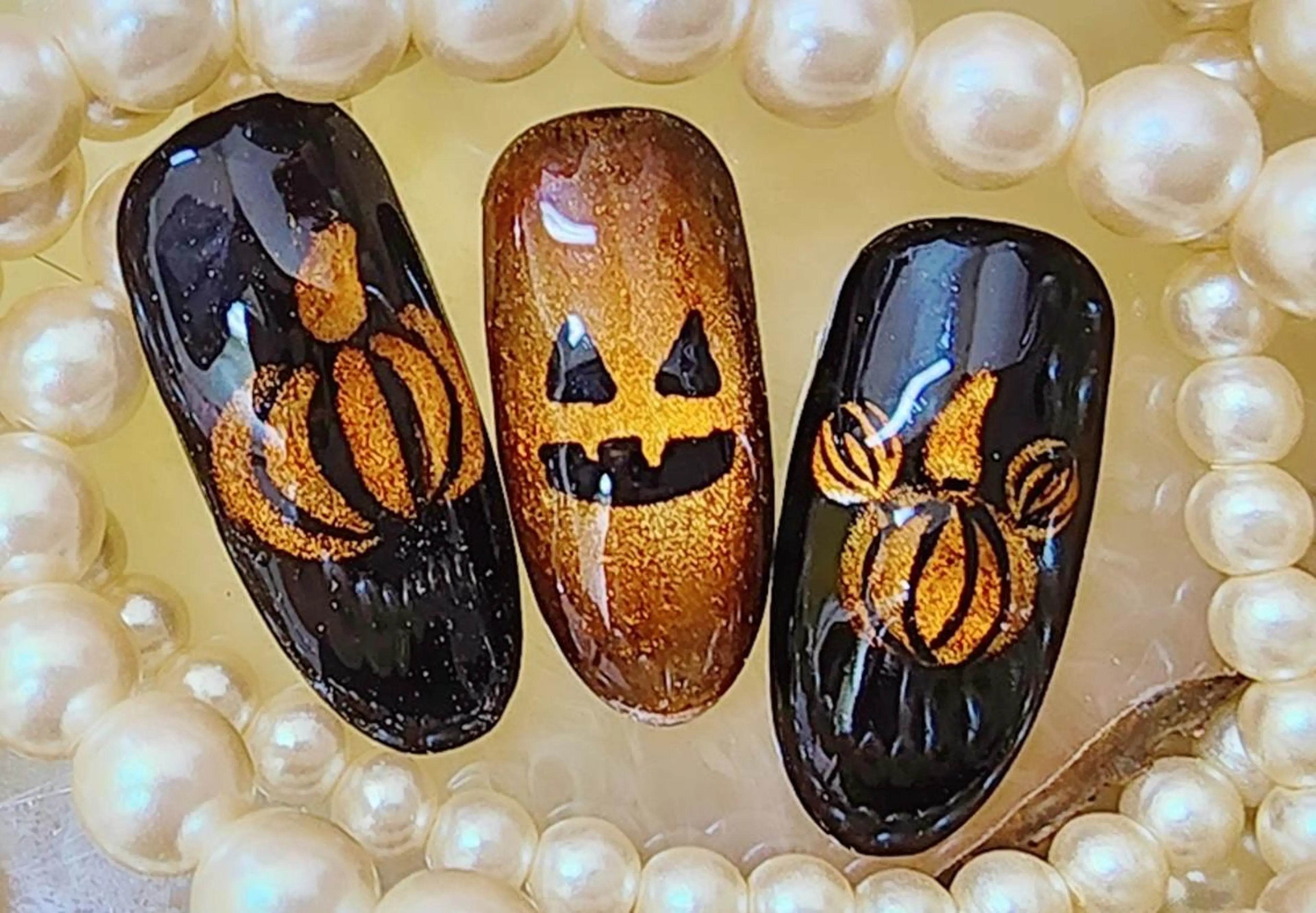 ネイル ハロウィン Kurara Sawadaのネイルデザイン