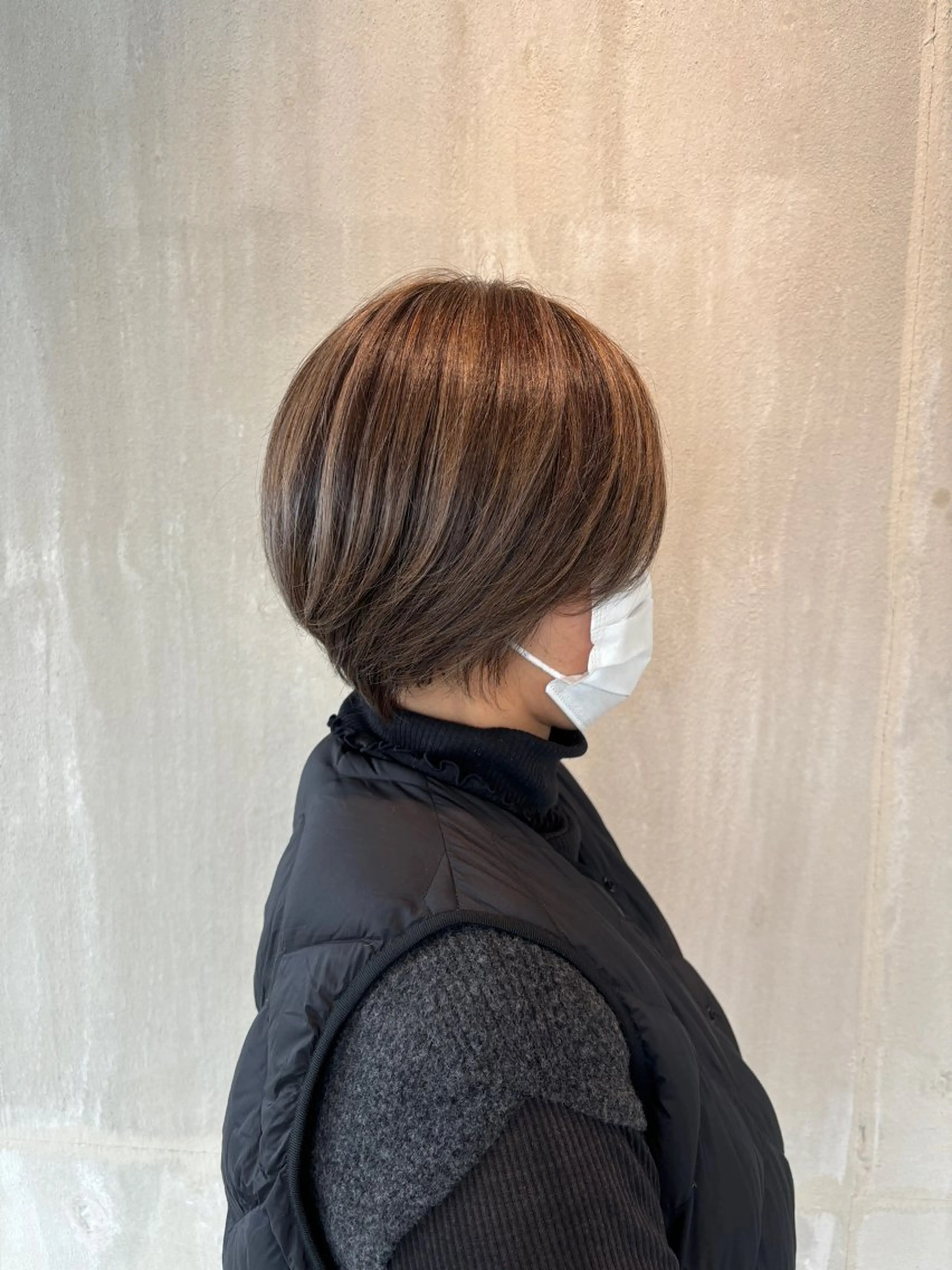 ショート 丸みショート ハイライト ショートヘア tote. さくらのヘアスタイル