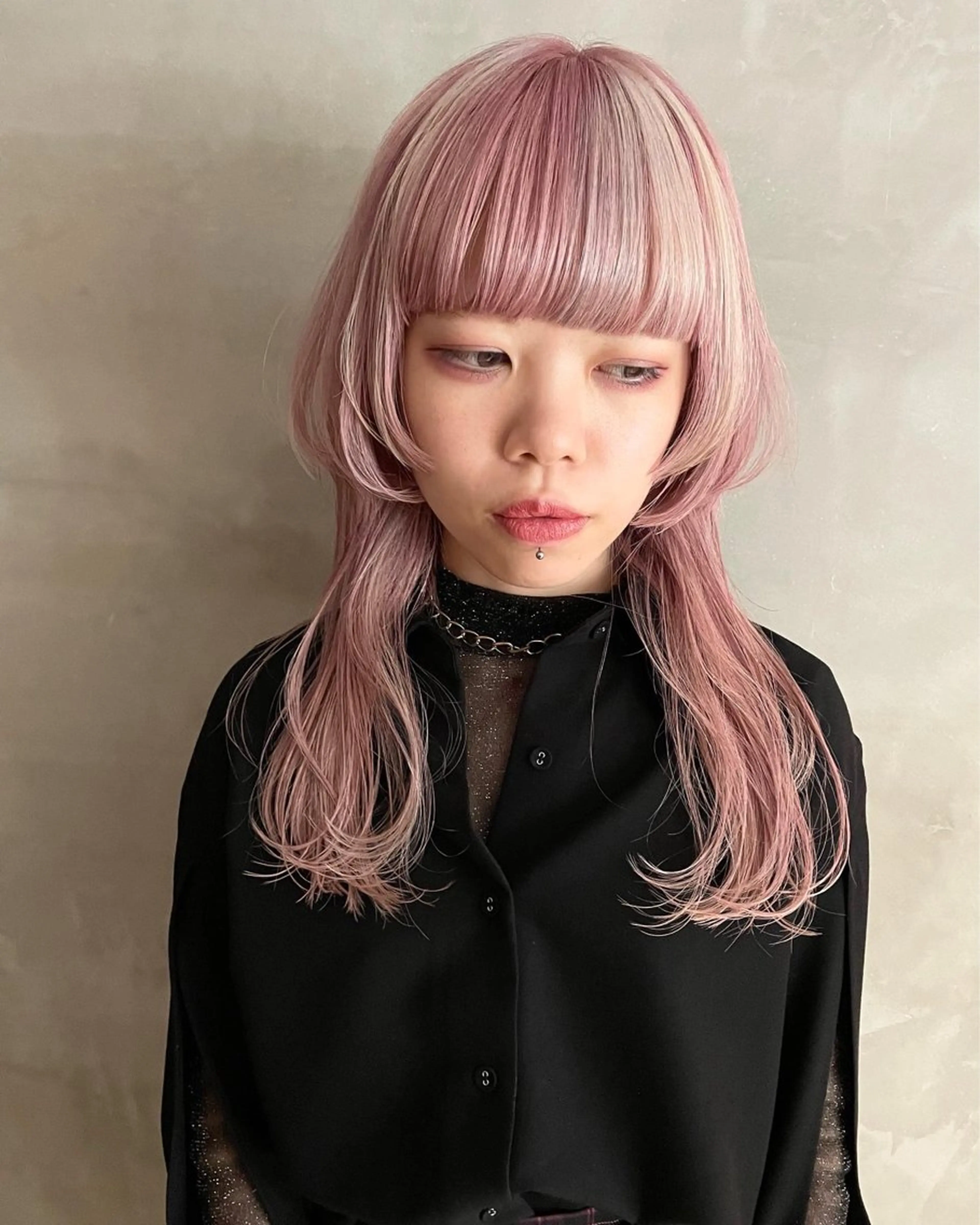セミロング カラー ヘアカラー トリートメント 優 作のヘアスタイル