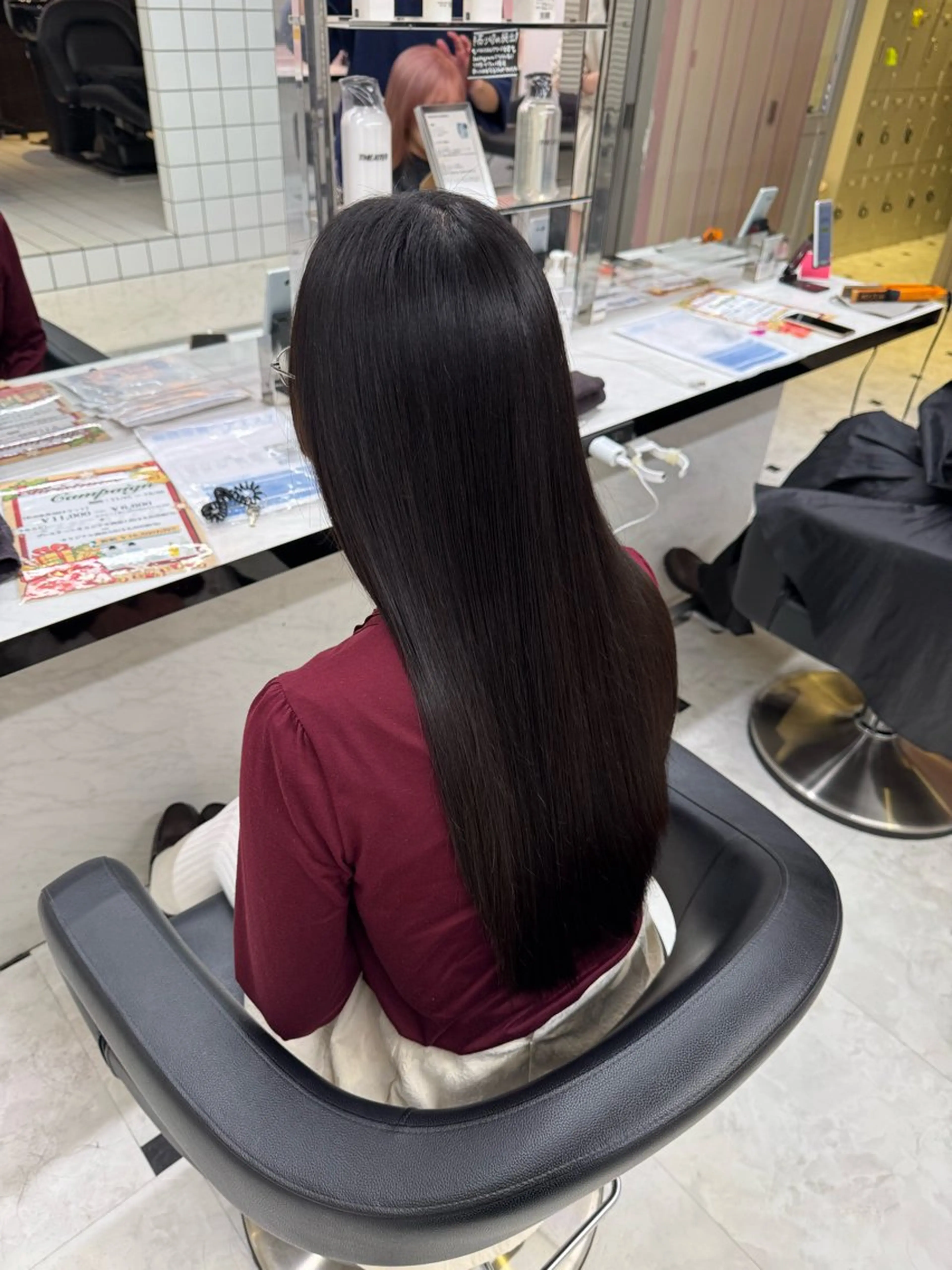 ロング カラー ヘアアレンジ ロング カット ヘアカラー トリートメント ヘッドスパ ヘアセット 🥀レイヤー×ハイト ーントレンドヘア🥀のヘアスタイル