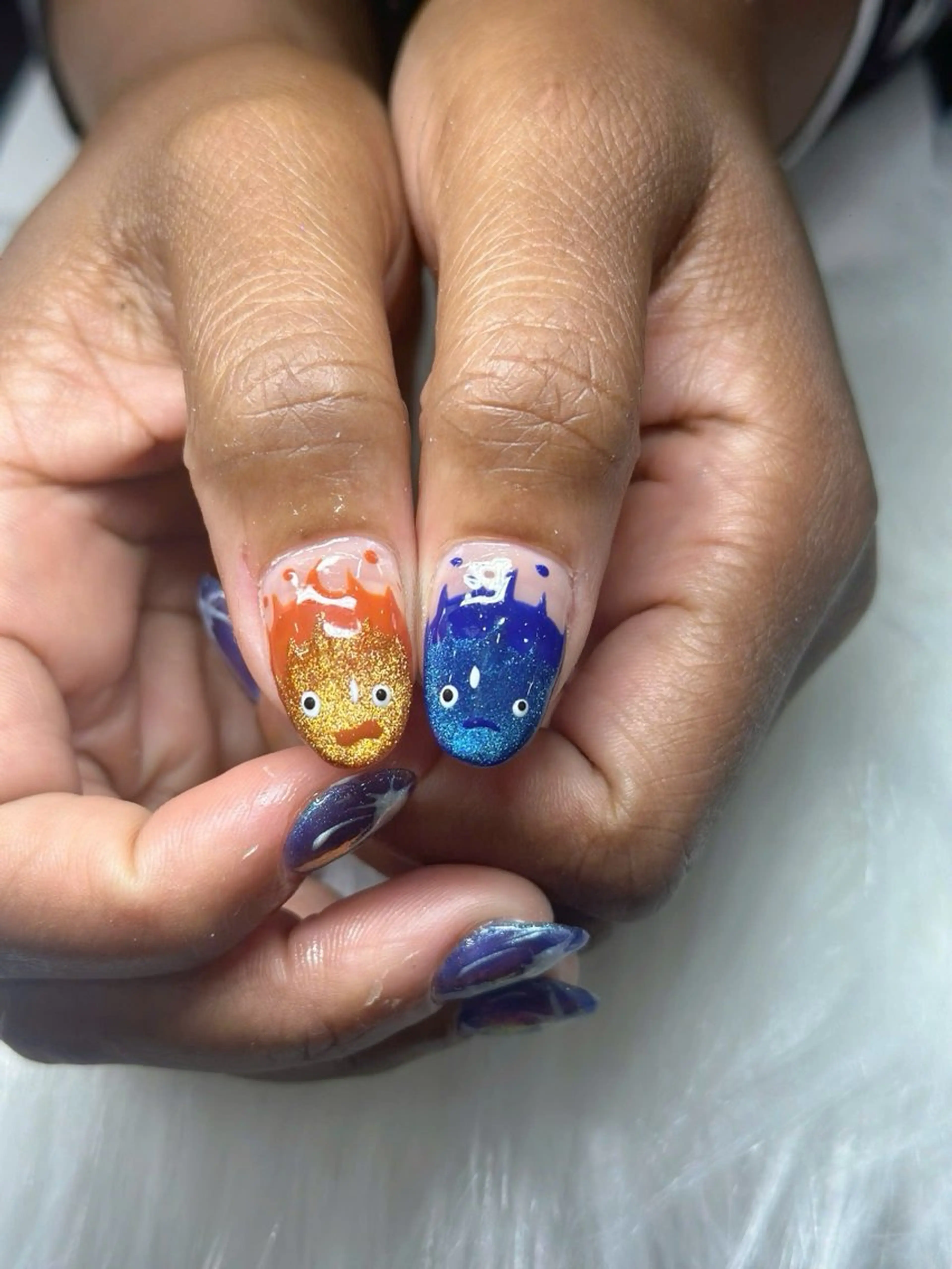 ネイル ボルドー ブラウン チークネイル ドット フットネイル ハンドネイル NAILS BAR SHINJUKUのネイルデザイン