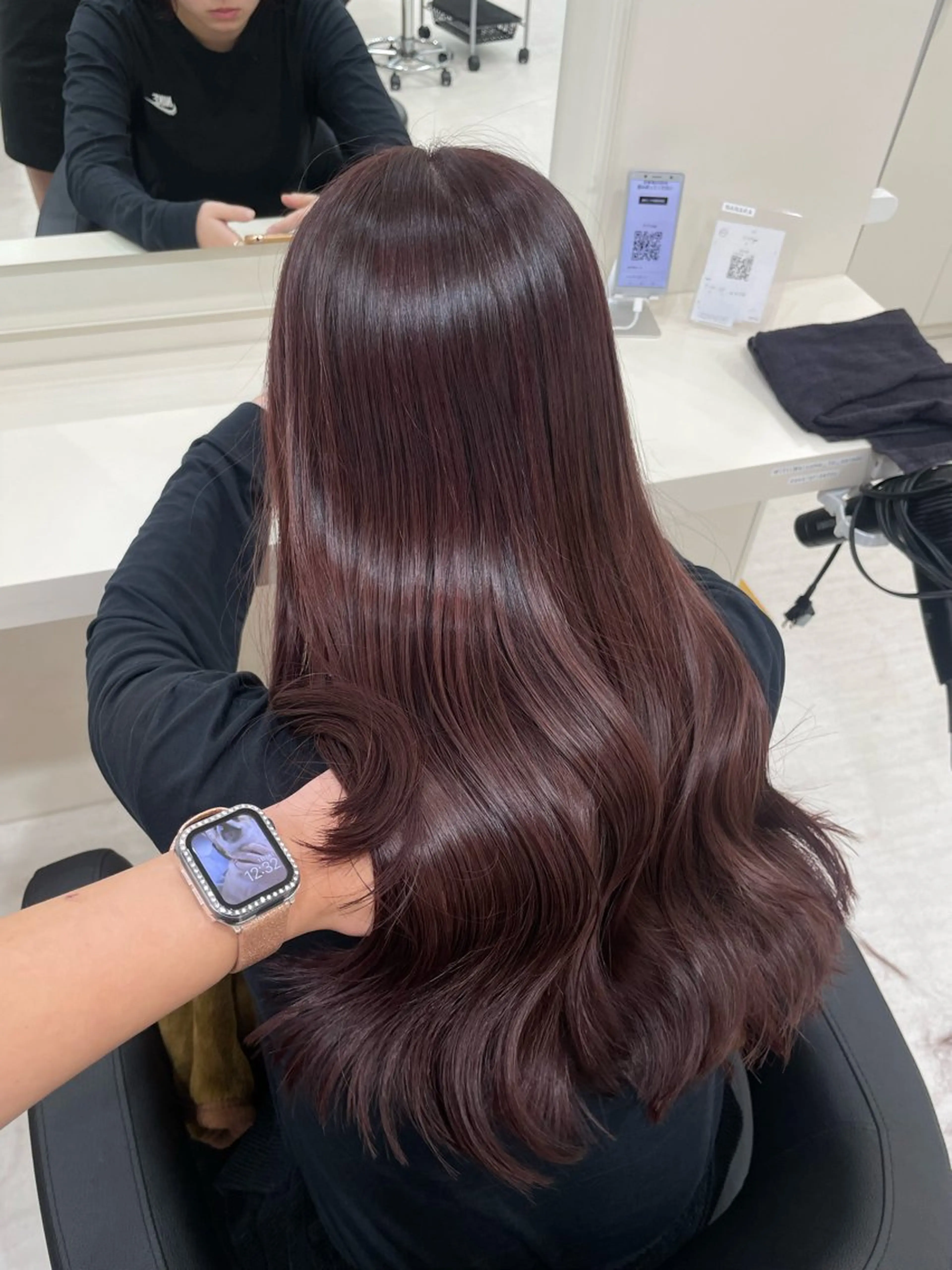 カラー 🤎🎀ブリーチなし ピンクラベンダー🧸のヘアスタイル