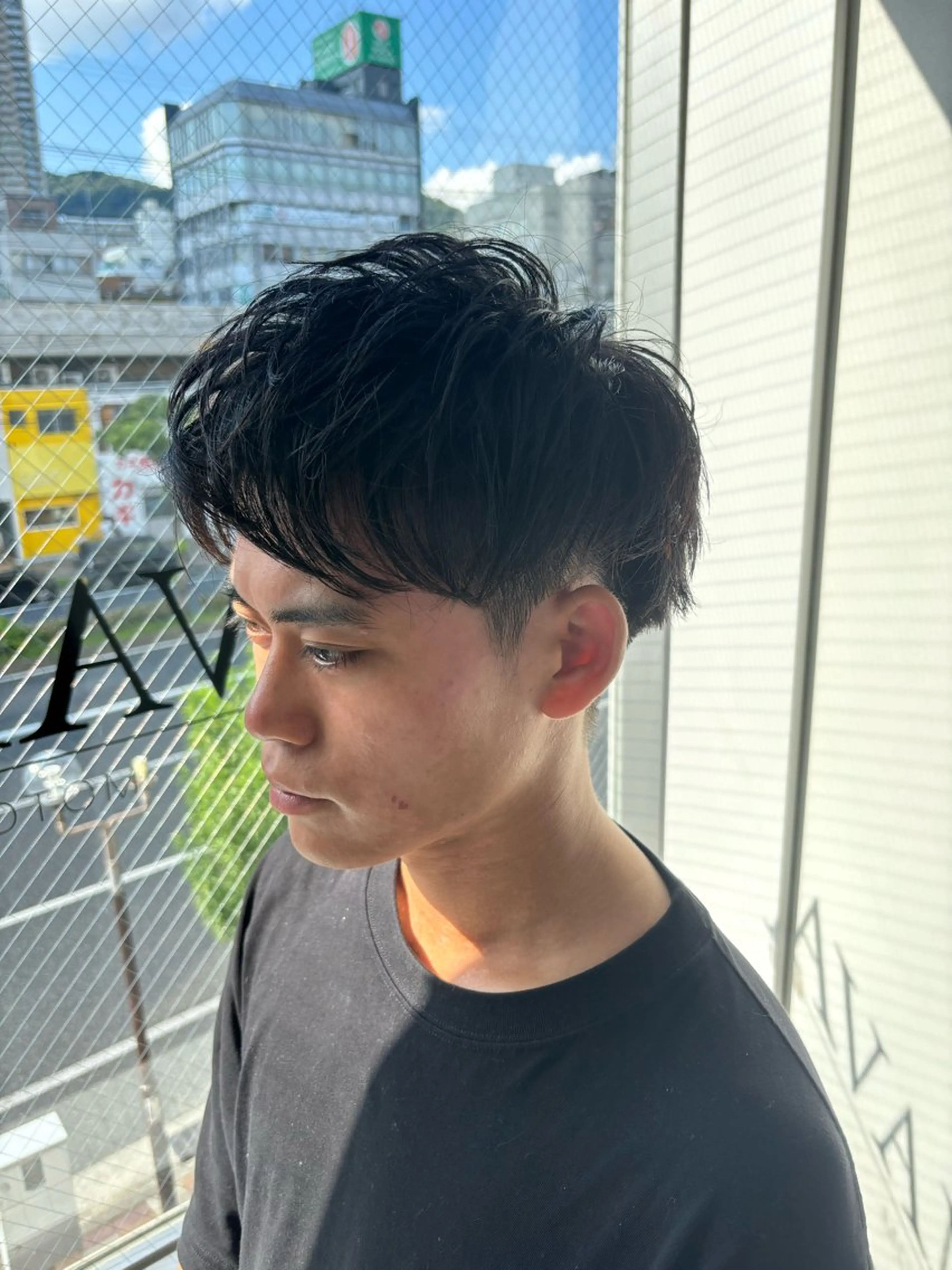 ミディアム メンズ マッシュ 穐田 航のヘアスタイル