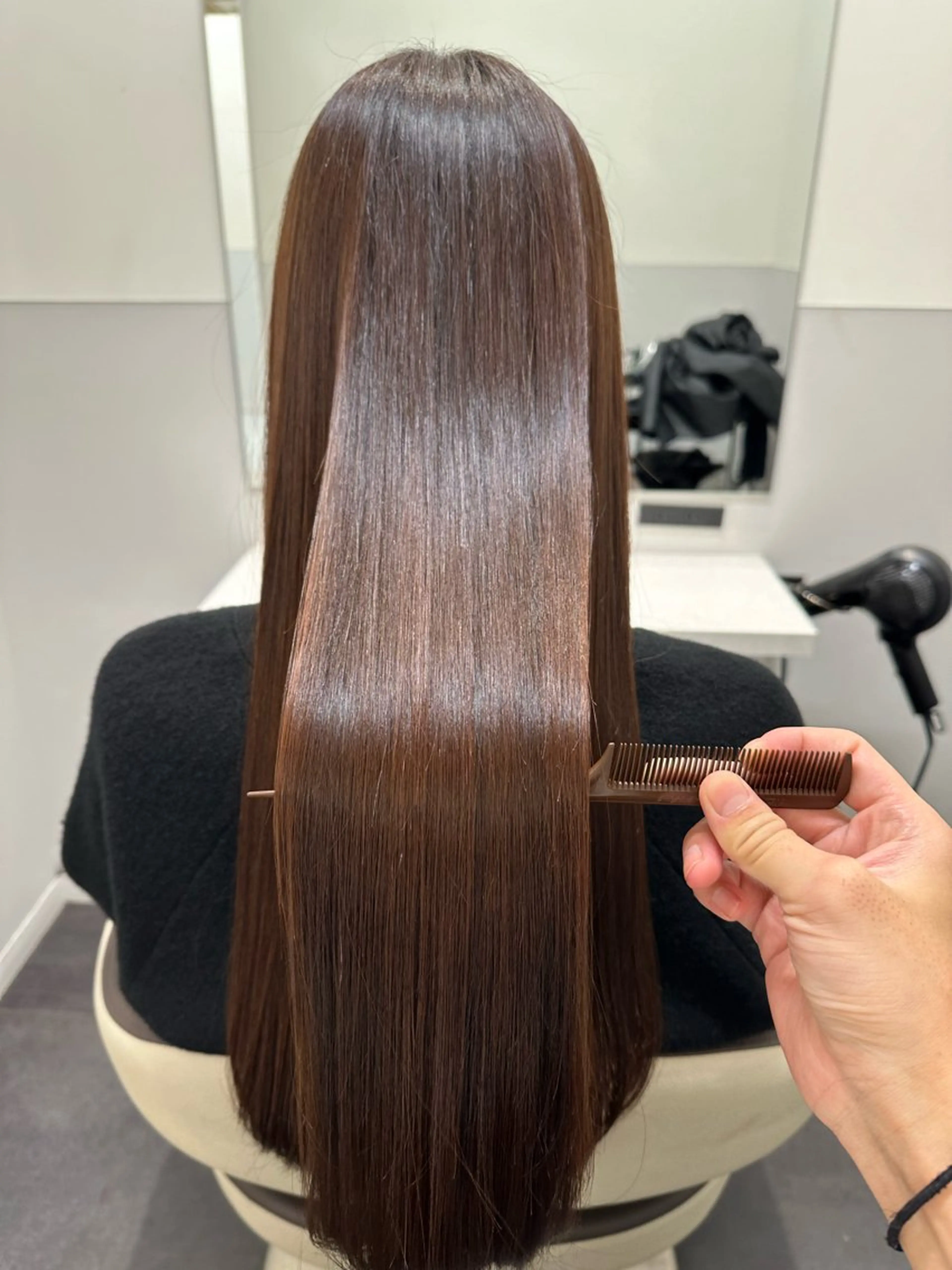 ロング 髪質改善 縮毛矯正 トリートメント トリートメント 【レイヤー/韓国風 /髪質改善】RINのヘアスタイル