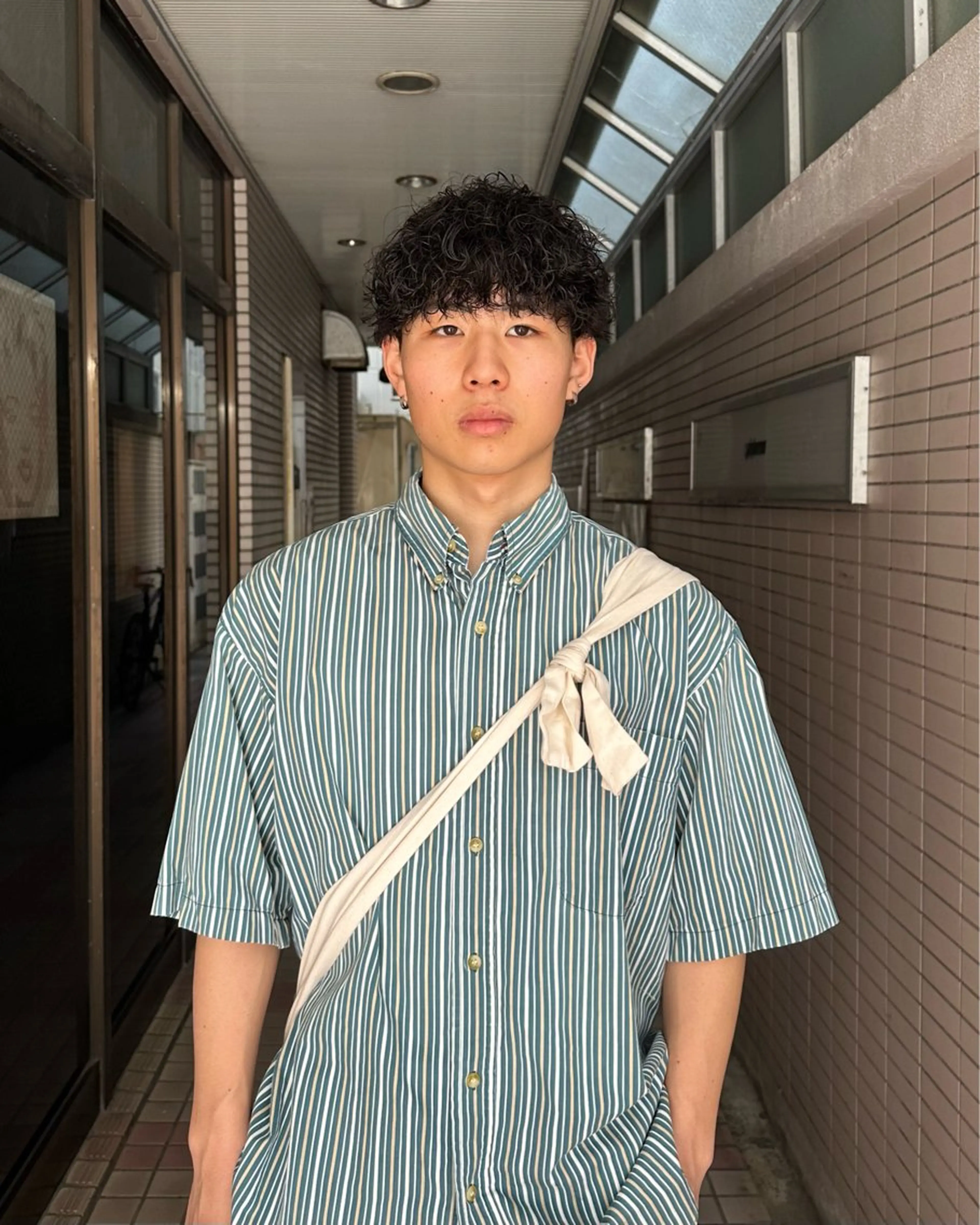 パーマ メンズ メンズパーマ プードルパーマ プードルパーマ カット パーマ 栢原 達也のヘアスタイル